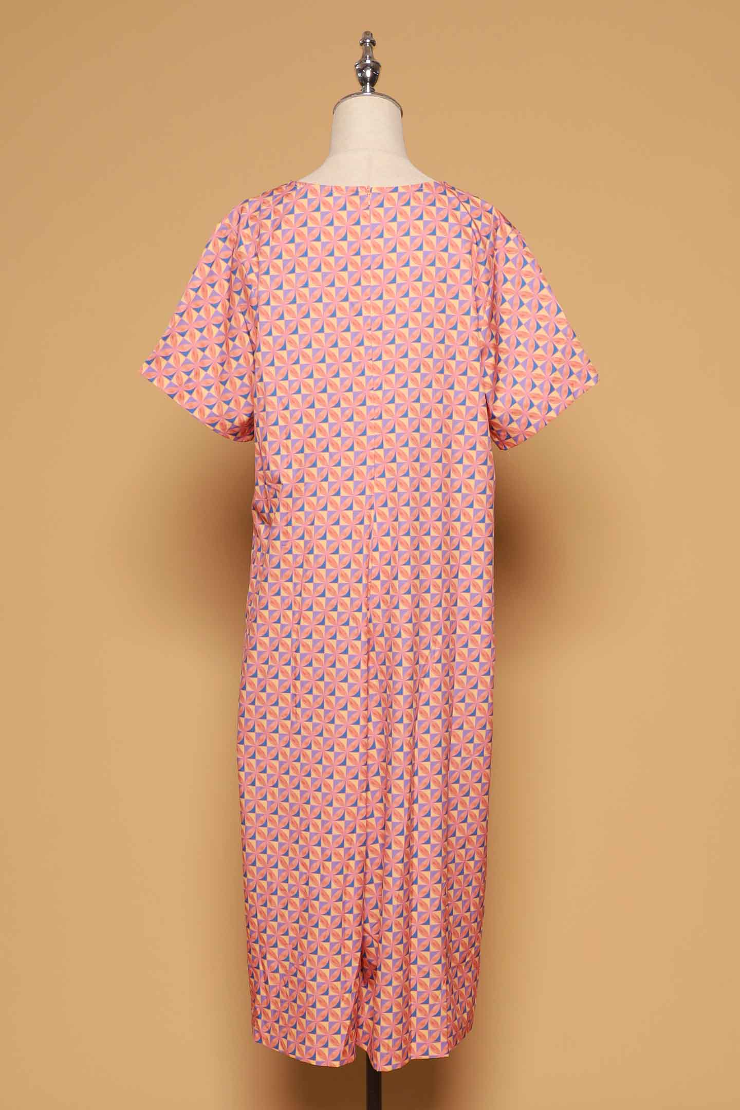 PO - Celine V Neckline Jumpsuit in Pink Playground