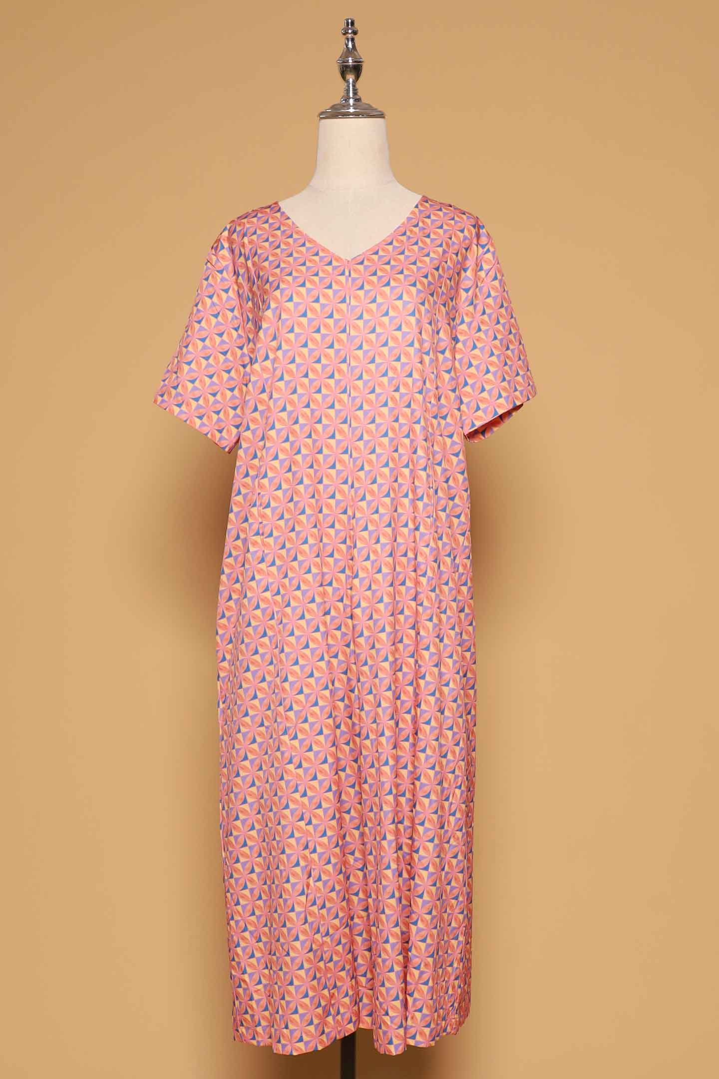 PO - Celine V Neckline Jumpsuit in Pink Playground