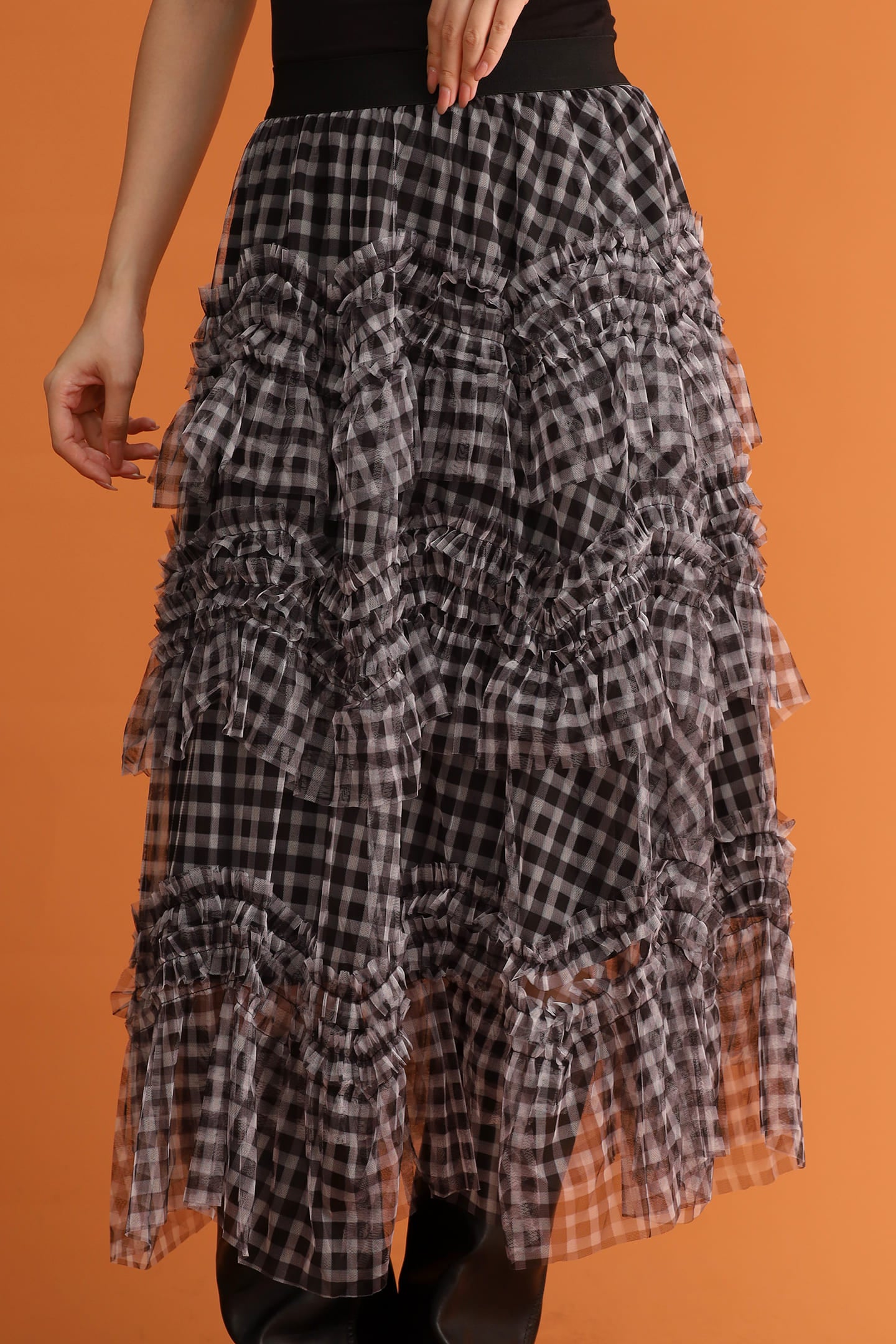 CHOSEN - Checker Mode Skirt