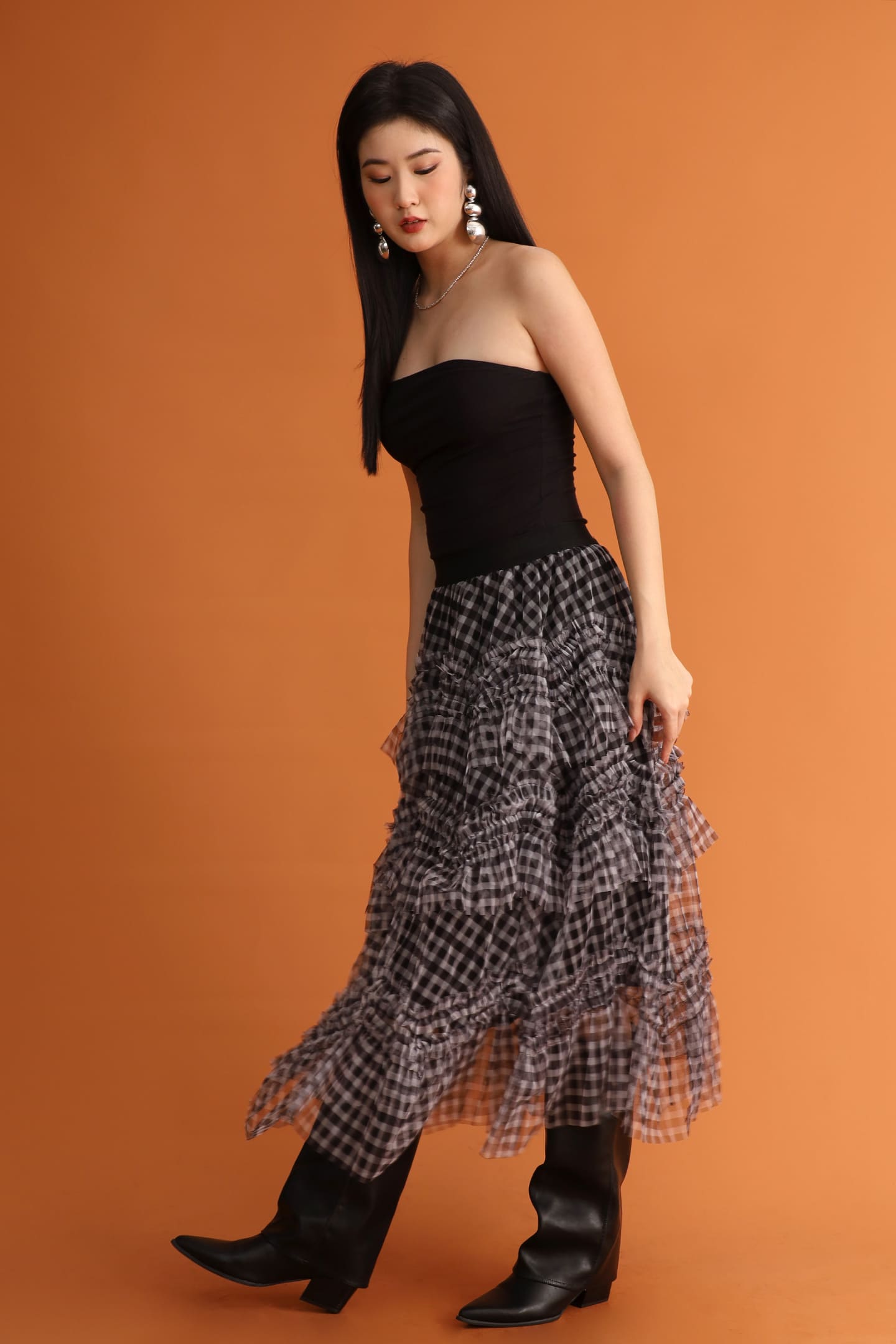 CHOSEN - Checker Mode Skirt