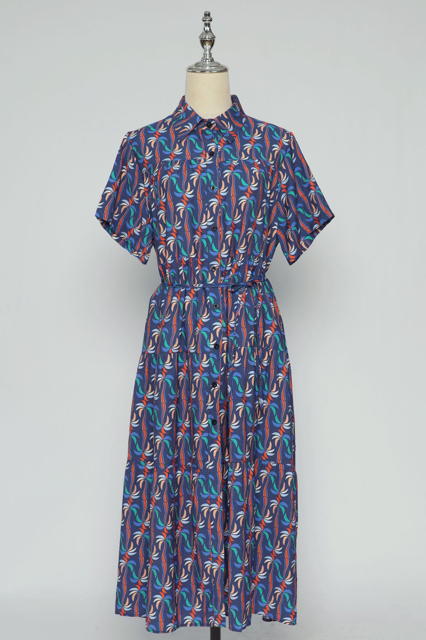 PO - Cherio Dress in Blue Pattern