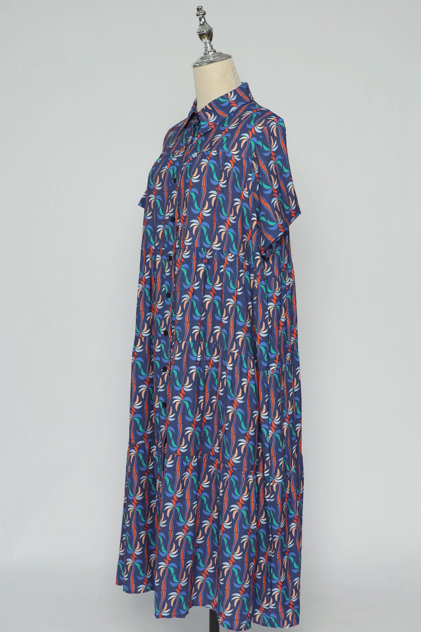 PO - Cherio Dress in Blue Pattern
