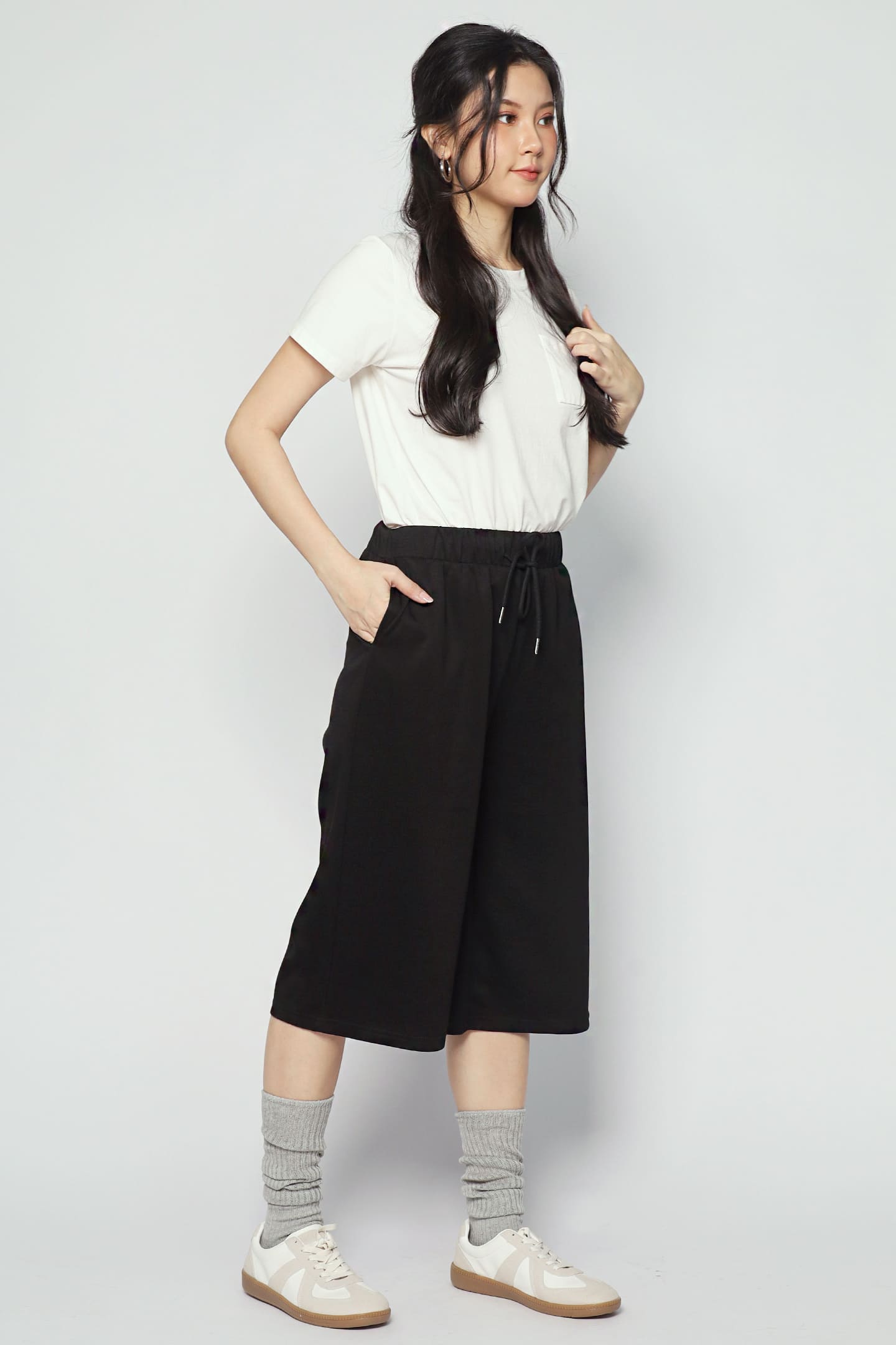 JOY - Chill Out Culottes in Black