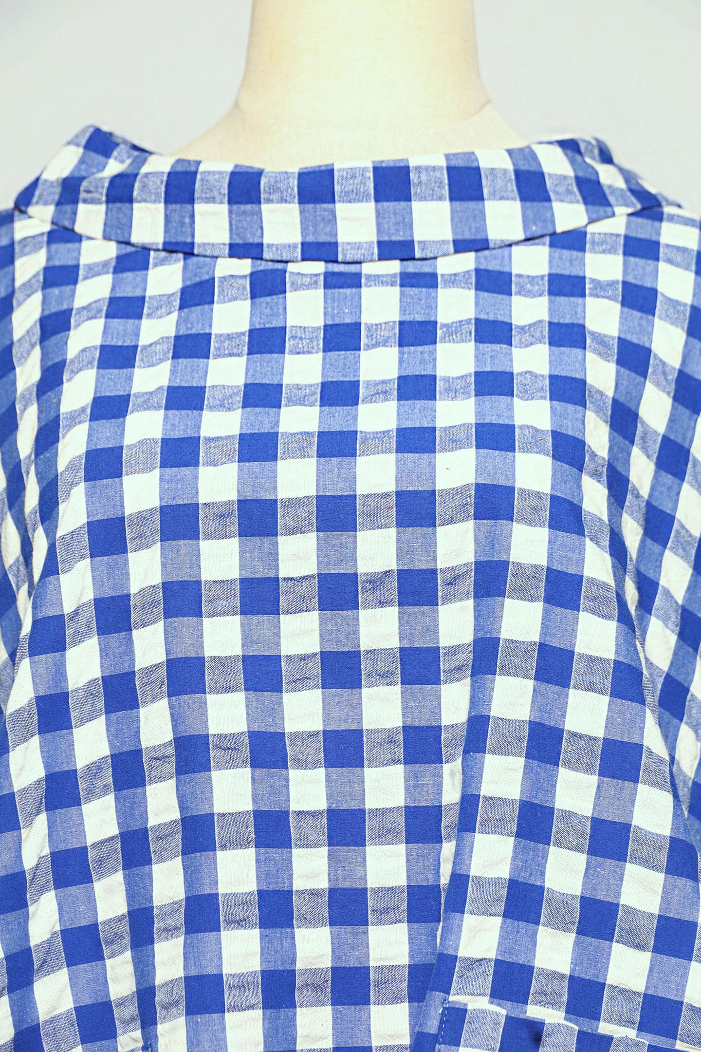 PO - Christa Blouse in Blue Check