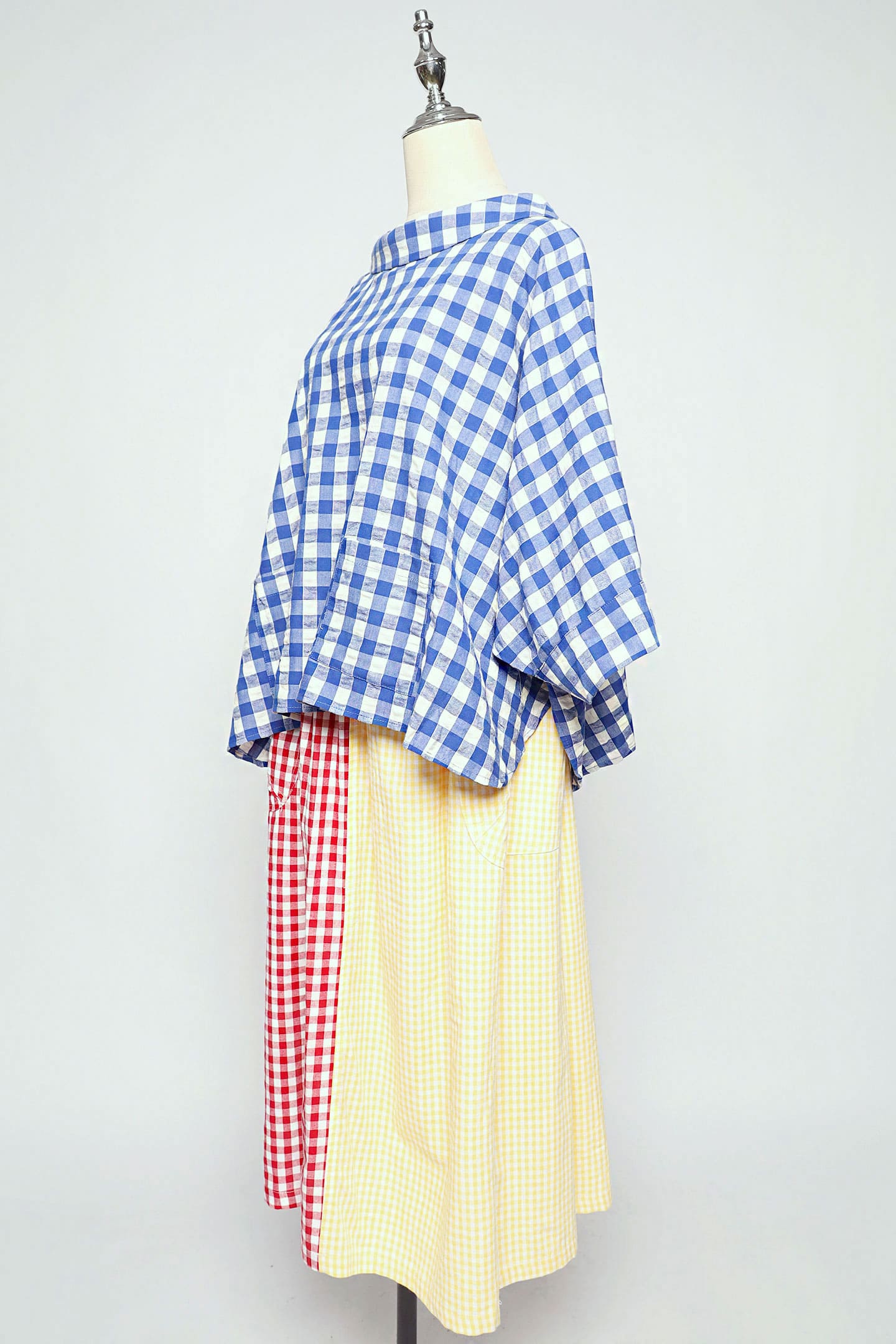 PO - Christa Blouse in Blue Check