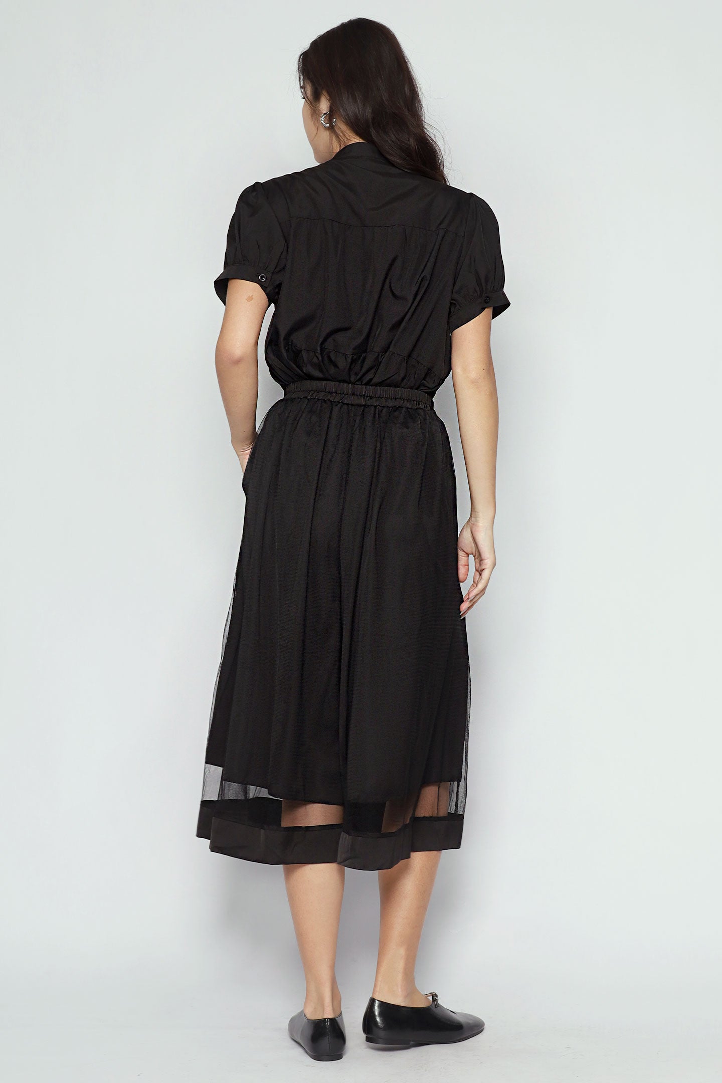 Christine Netted Pants in Black