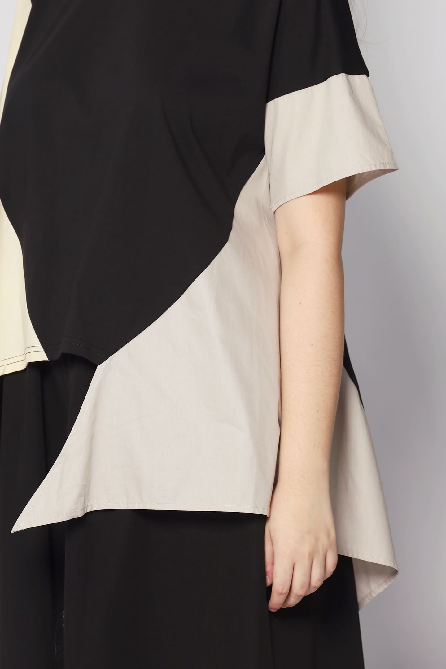 Chun Colourblock Asymmetrical Top