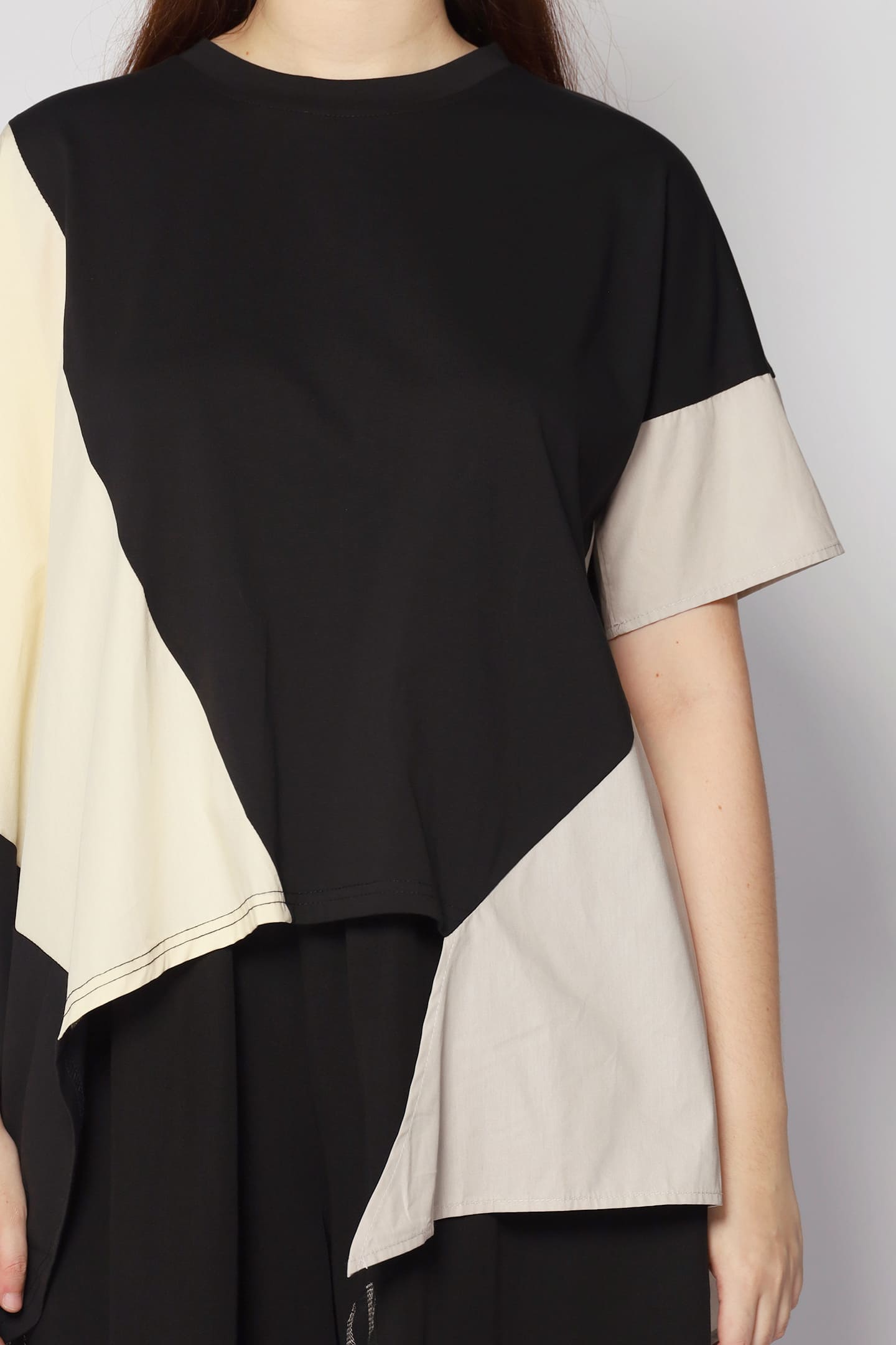 Chun Colourblock Asymmetrical Top
