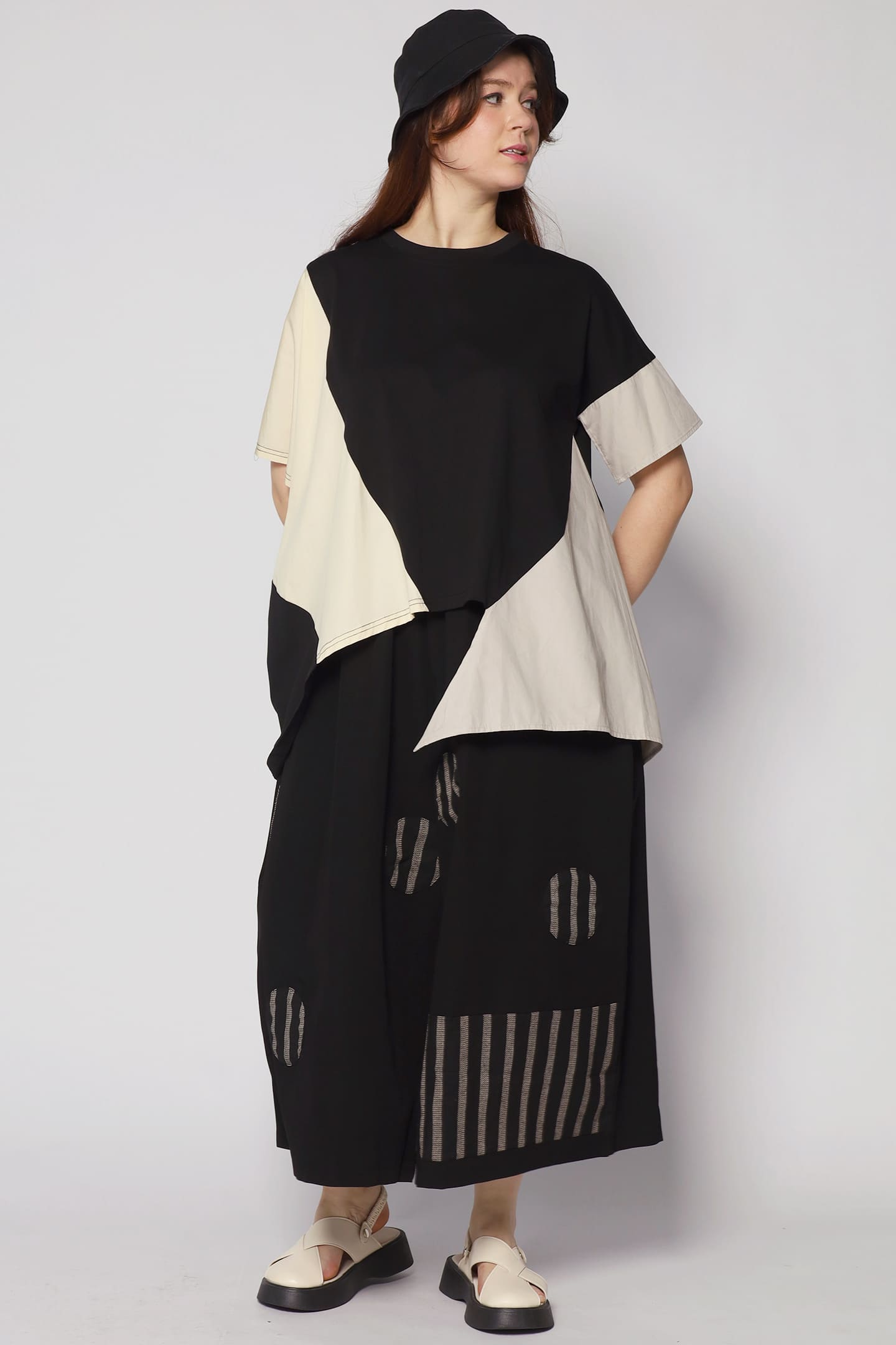 Chun Colourblock Asymmetrical Top