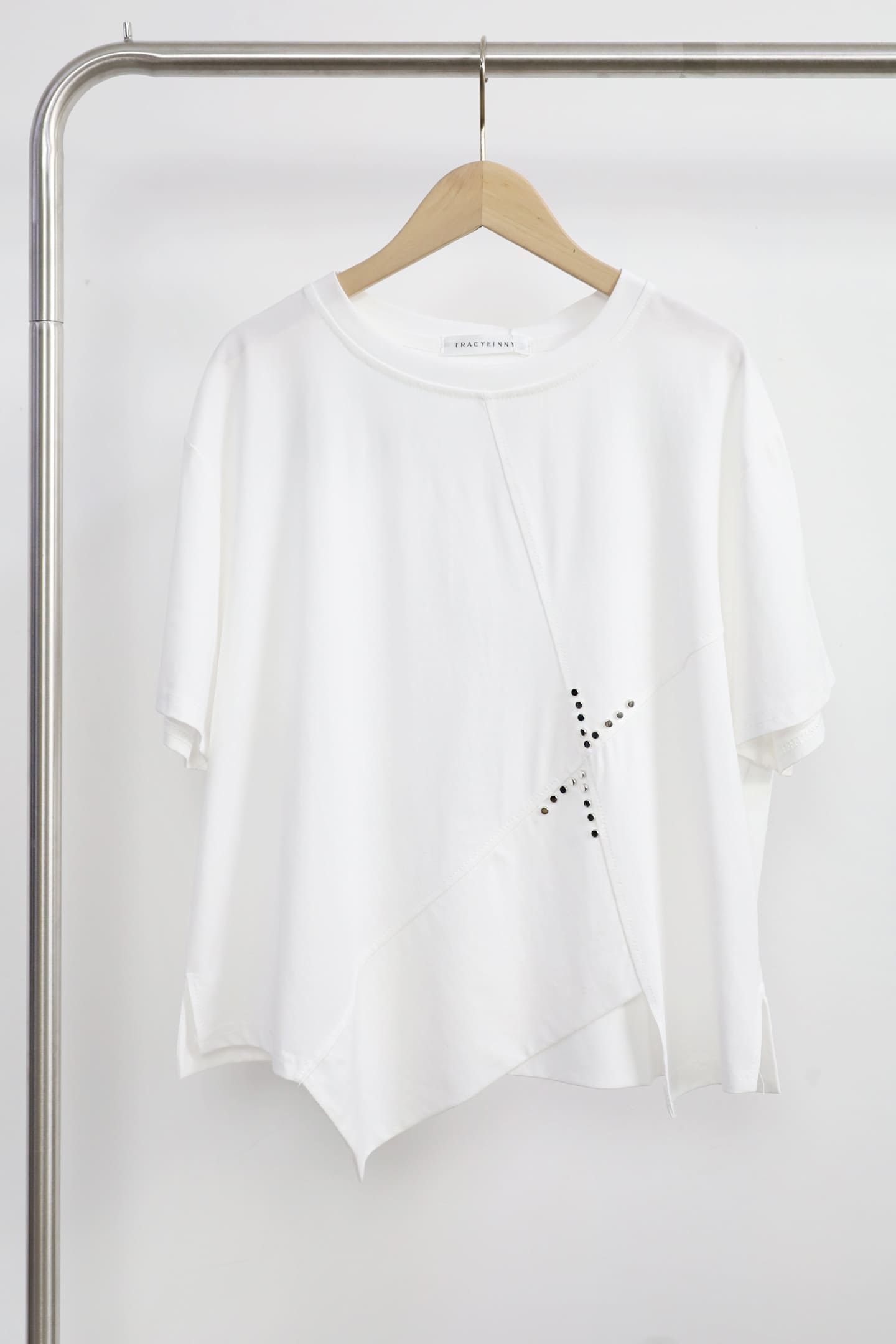 Backorders Easy By TE - Cicile Beaded Top in White