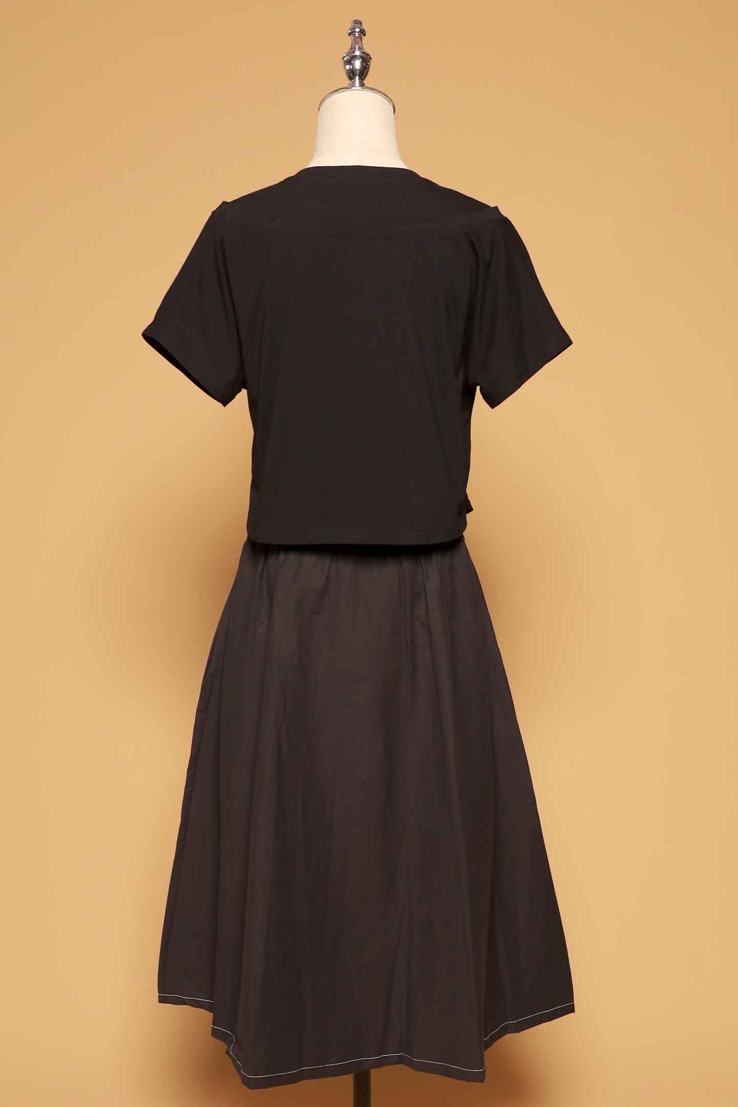 PO - Clarisse Pocket Dress in Black