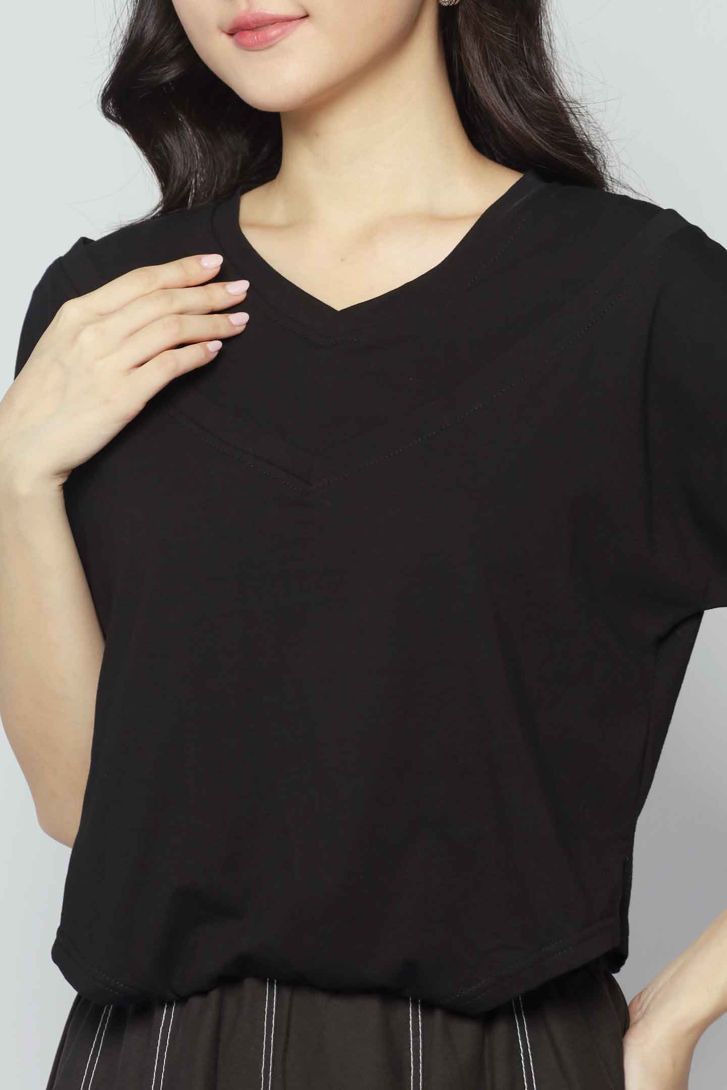 Clarisse Pocket Dress in Black