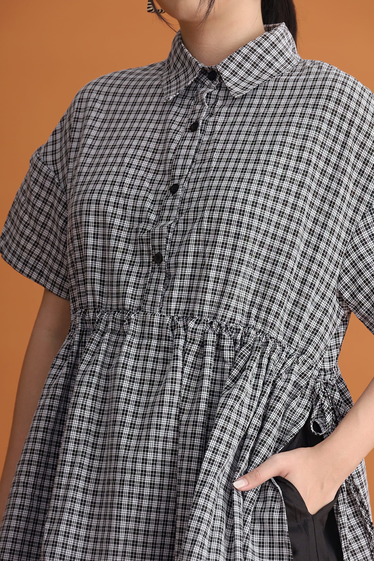 CHOSEN - Classic Noir Dress in Checks