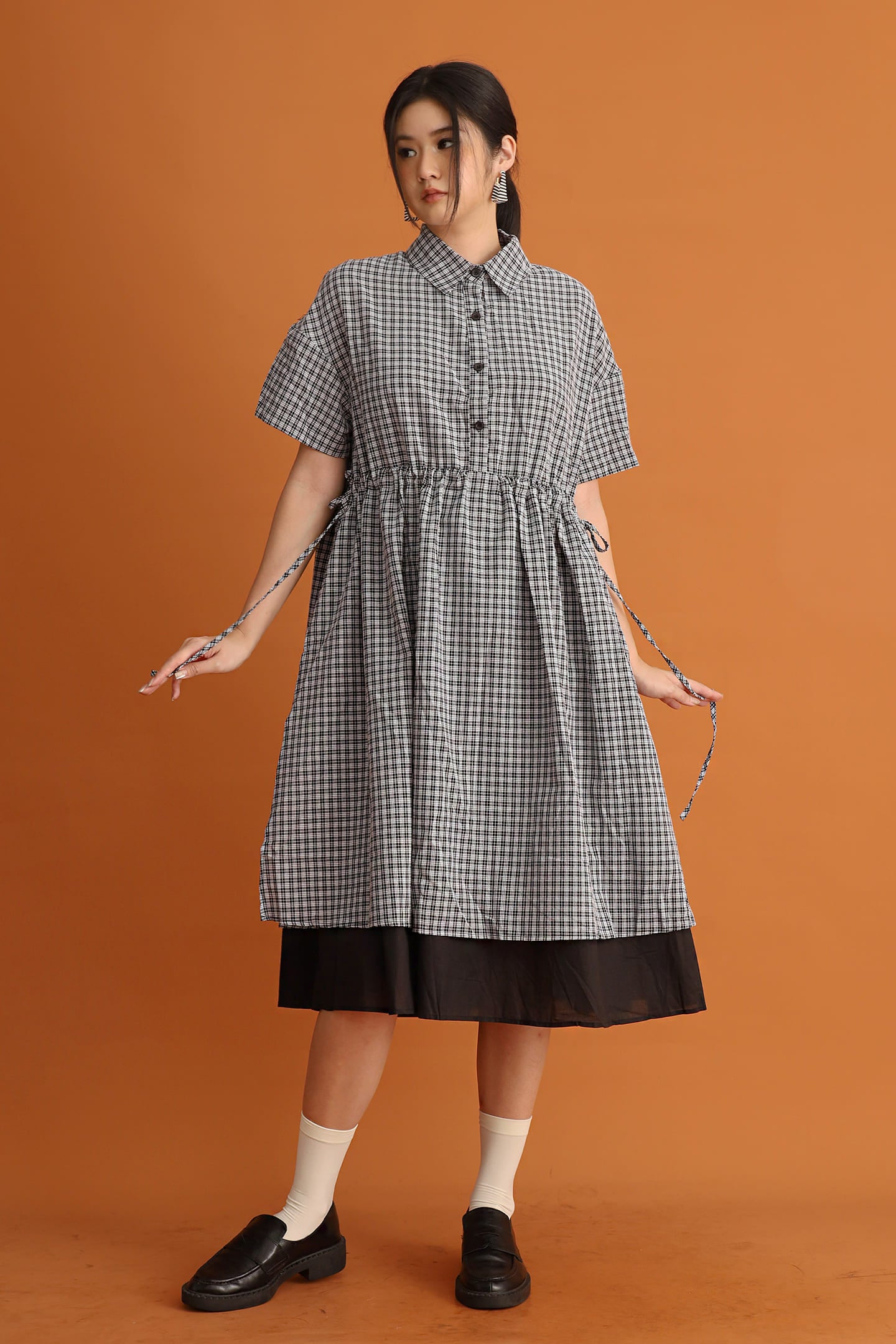 CHOSEN - Classic Noir Dress in Checks