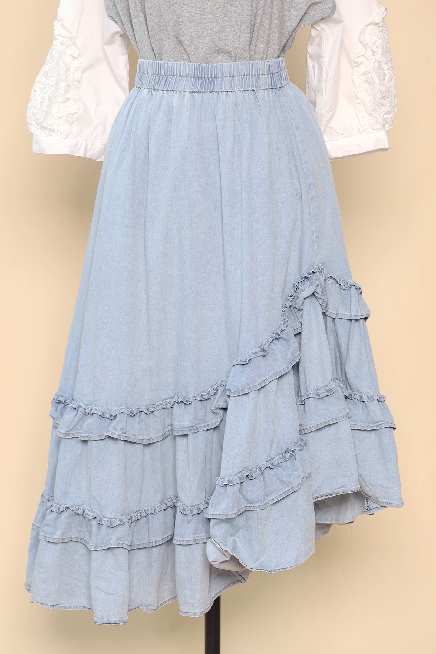 PO - Colbie Denim Frill Skirt
