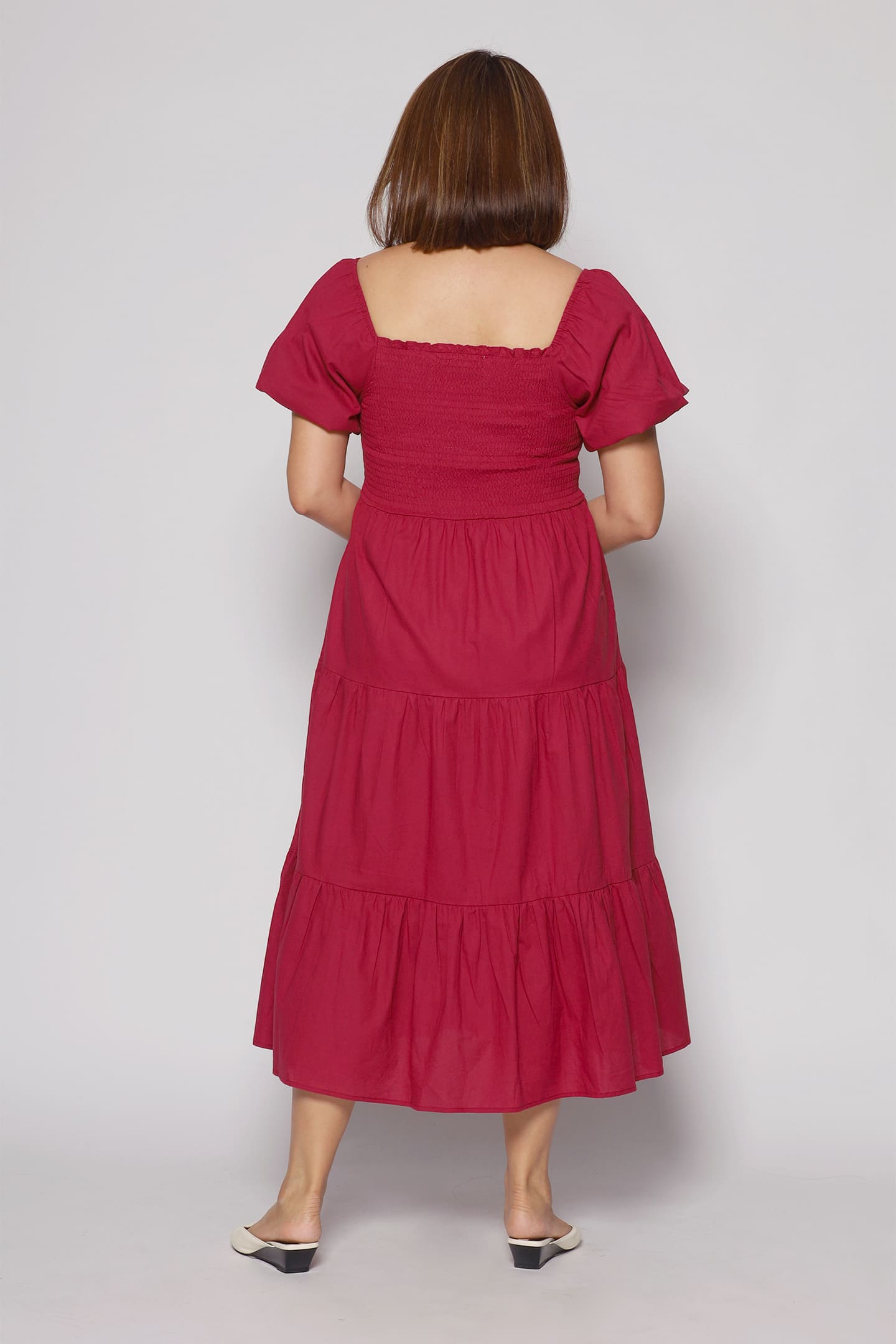 Colette Dress in Maroon