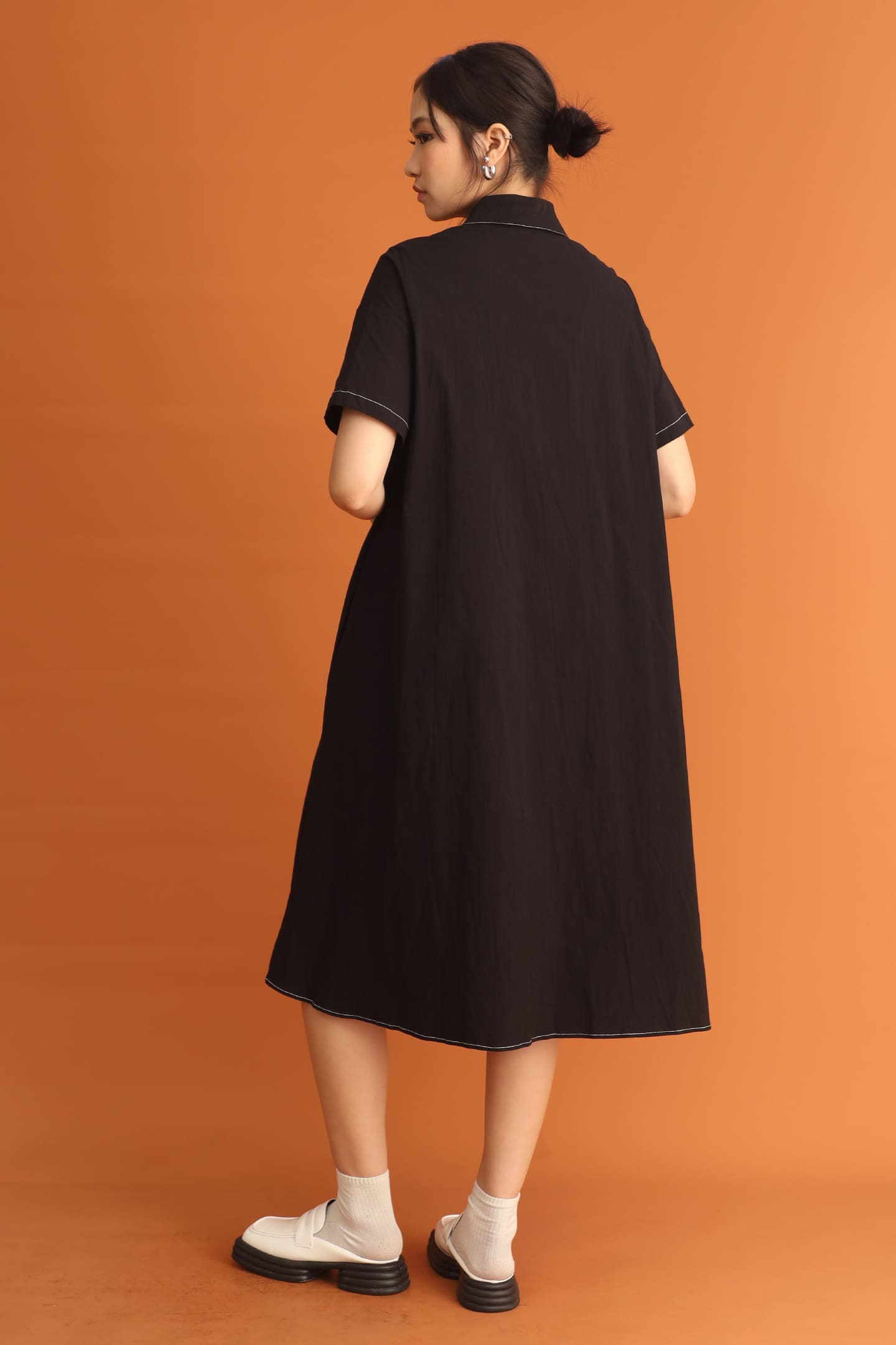 CHOSEN: Yura Collared Dress in Black