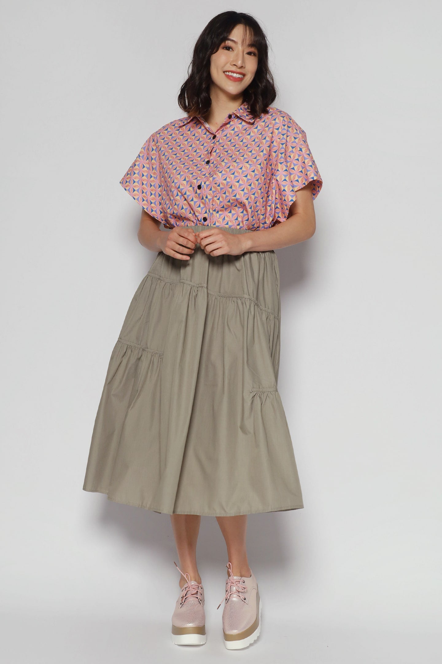 Coxx Skirt in Khaki