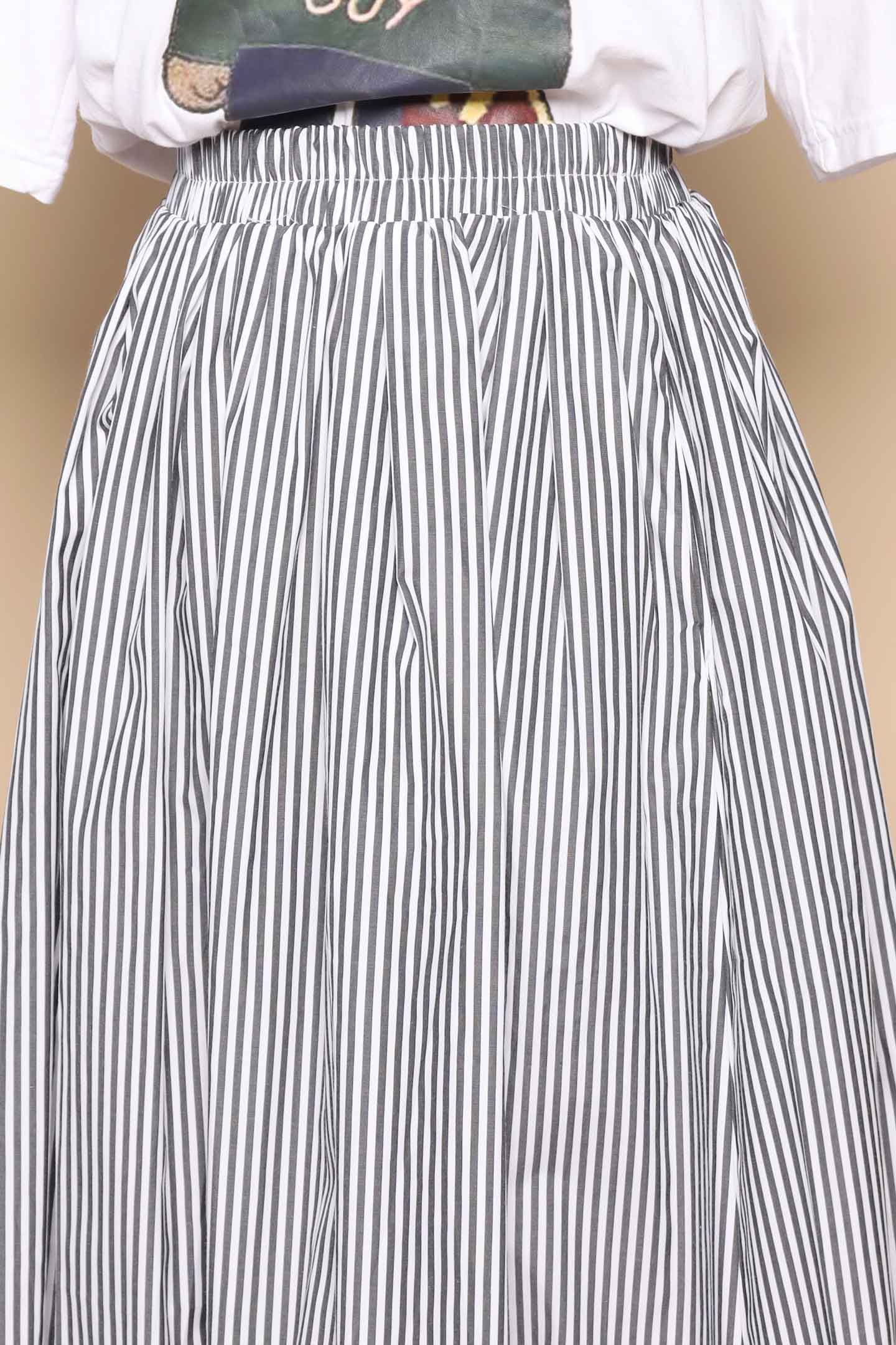 PO - Cyris Stripes Skirt
