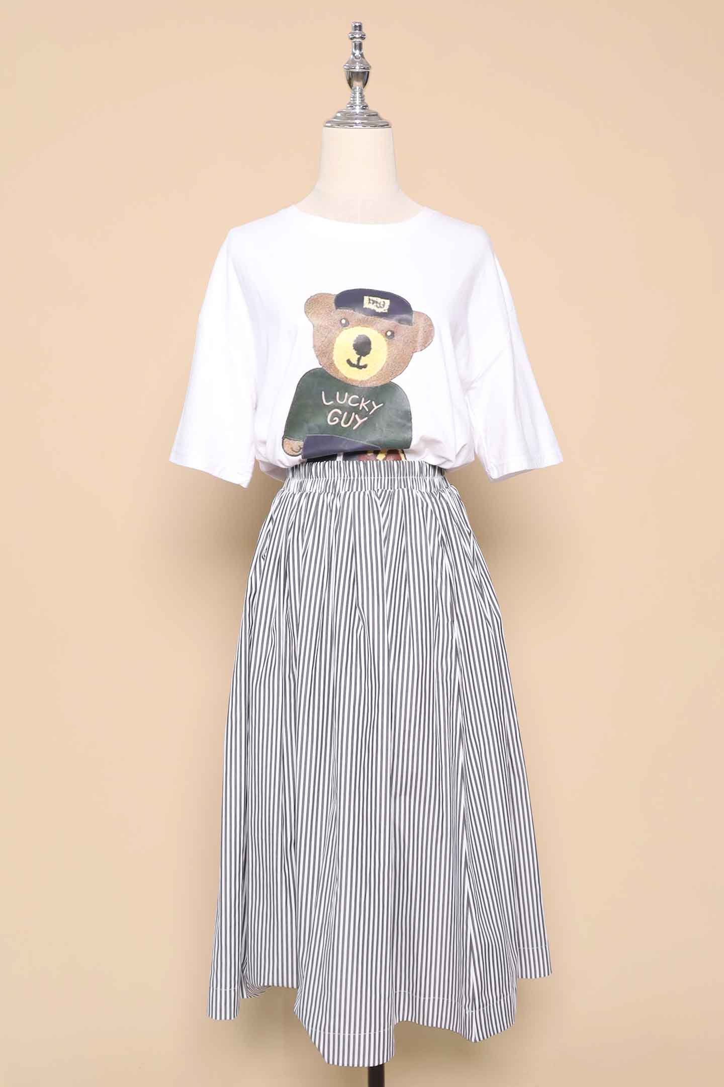 PO - Cyris Stripes Skirt