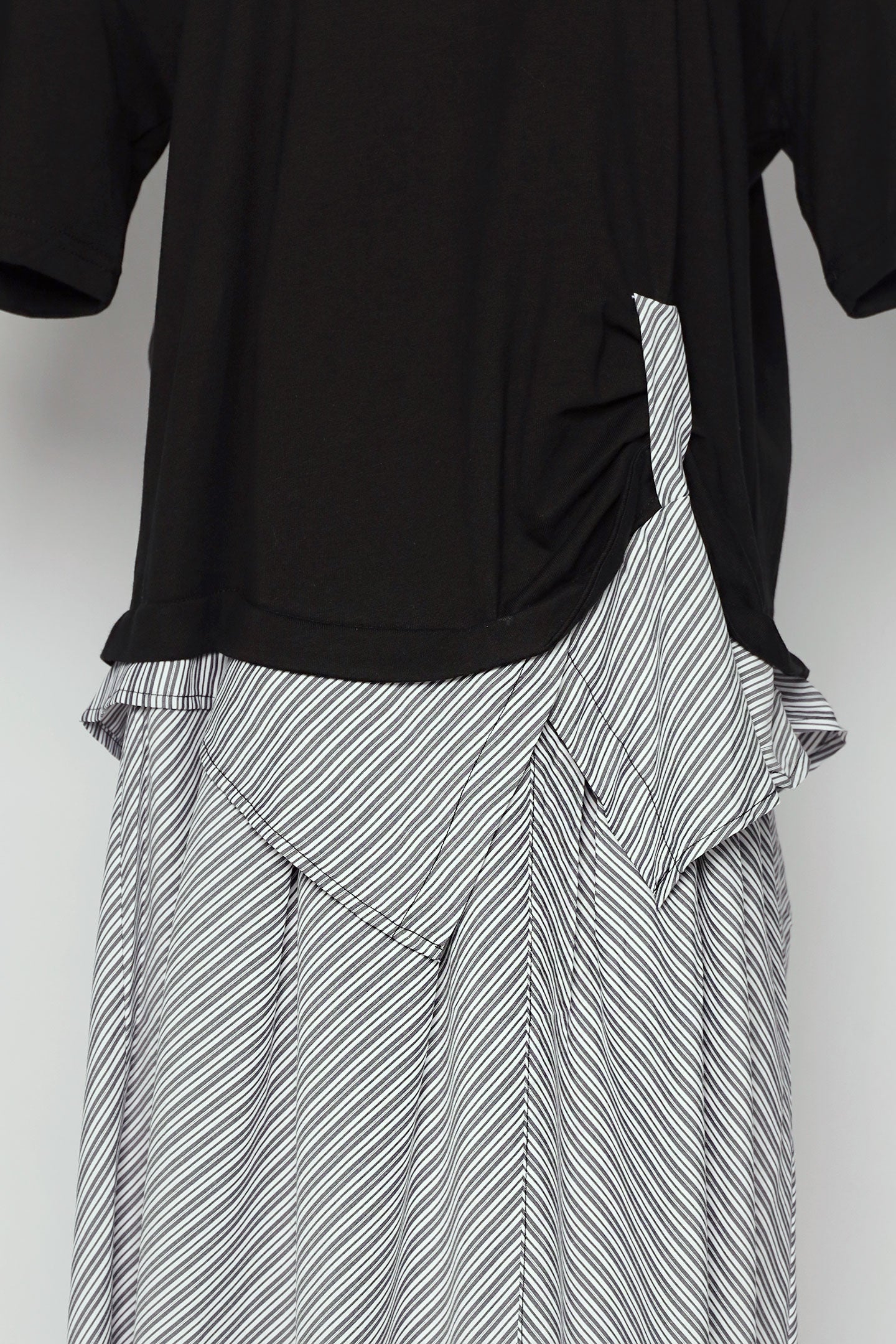 PO - Dang Dress in Black Stripes