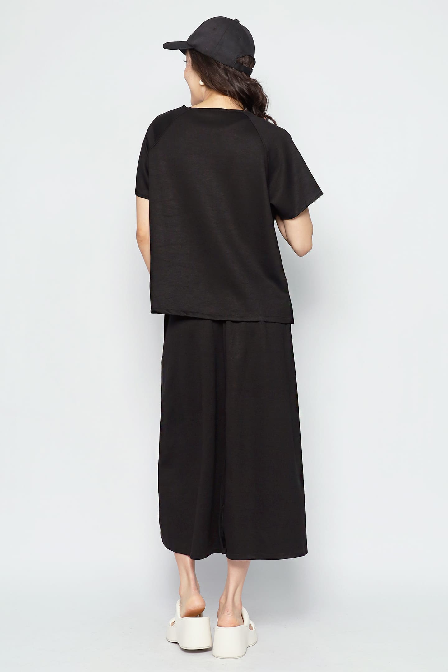 JOY - Date Me 2 in 1 Top and Skirt Set in Black