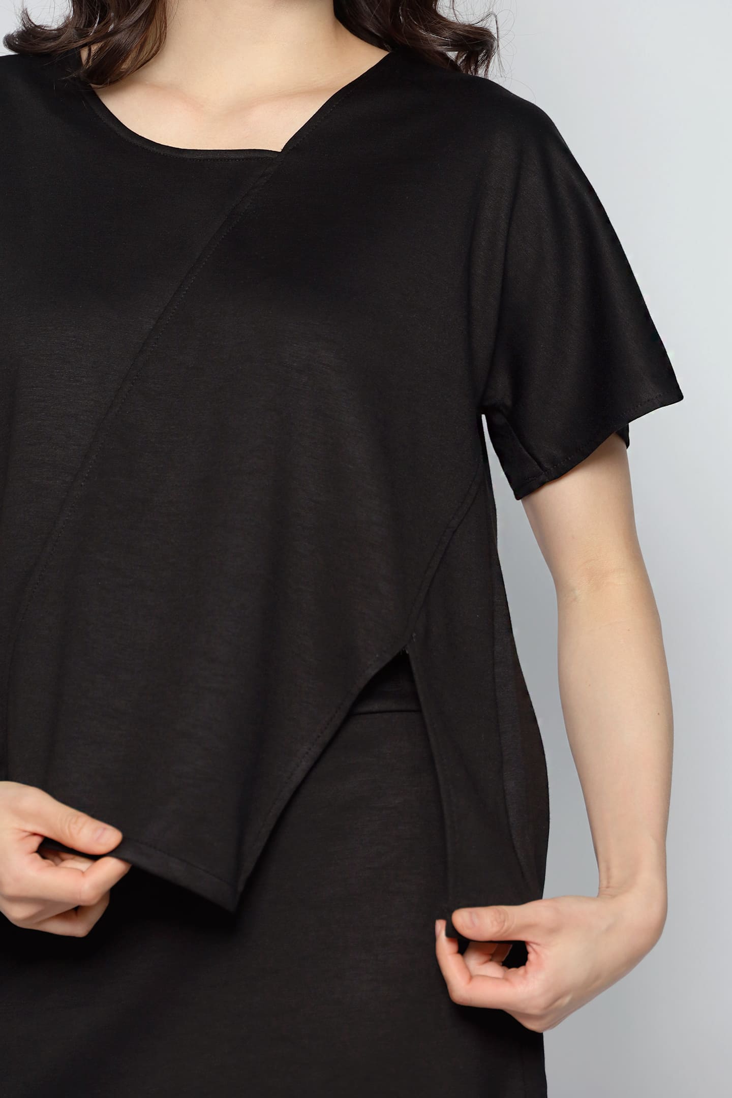 JOY - Date Me 2 in 1 Top and Skirt Set in Black