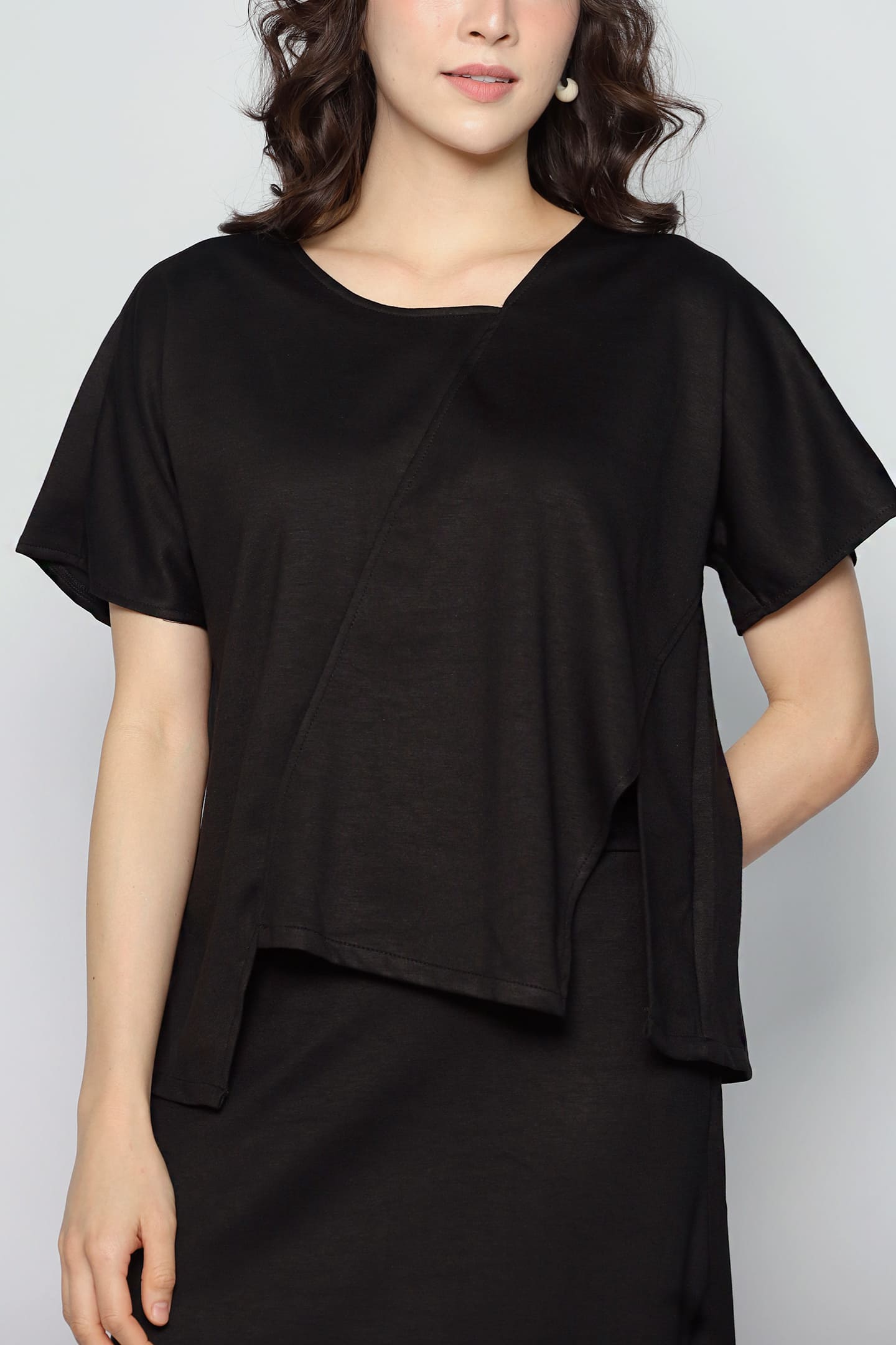 JOY - Date Me 2 in 1 Top and Skirt Set in Black