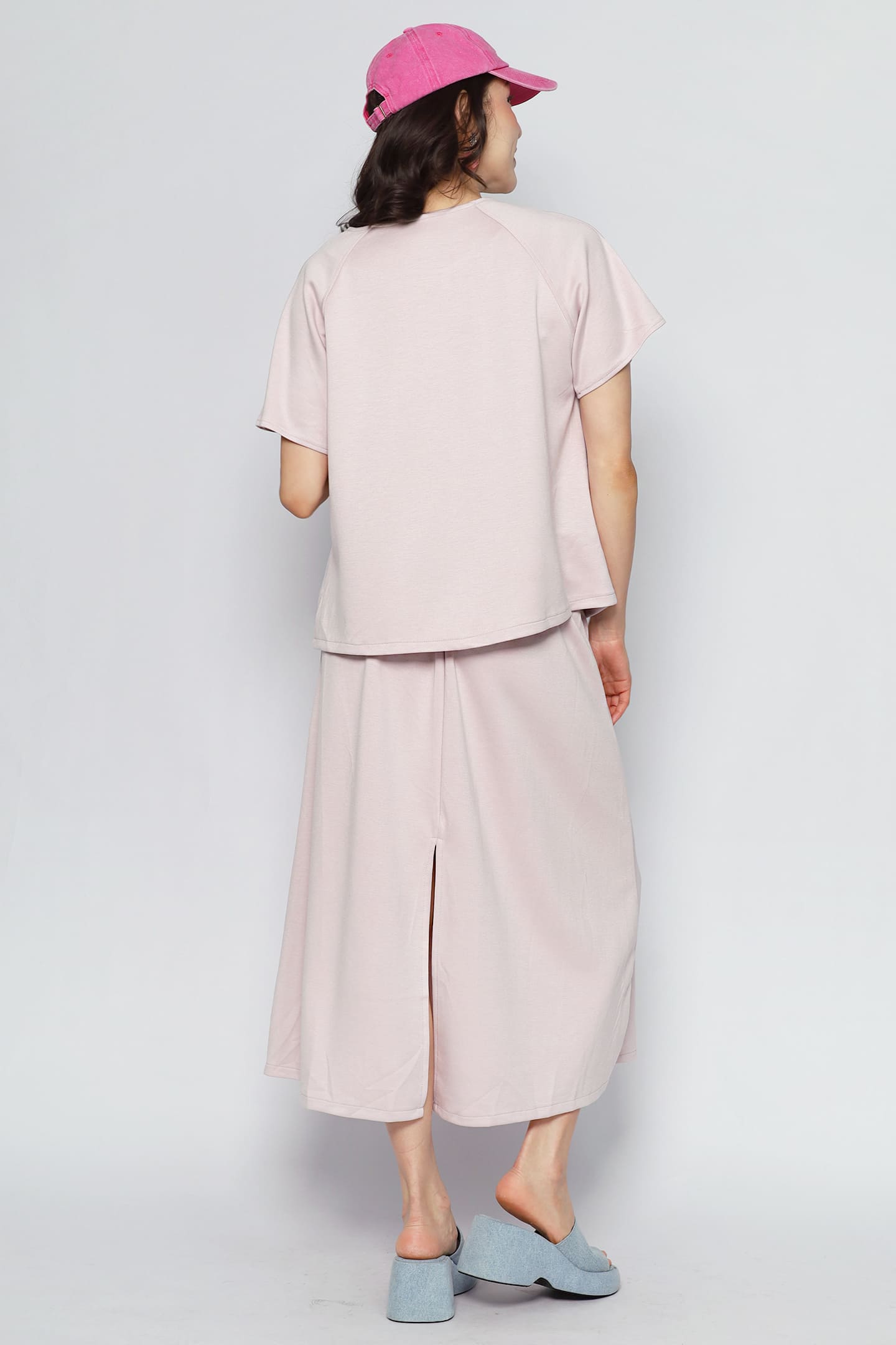 JOY - Date Me 2 in 1 Top and Skirt Set in Pink