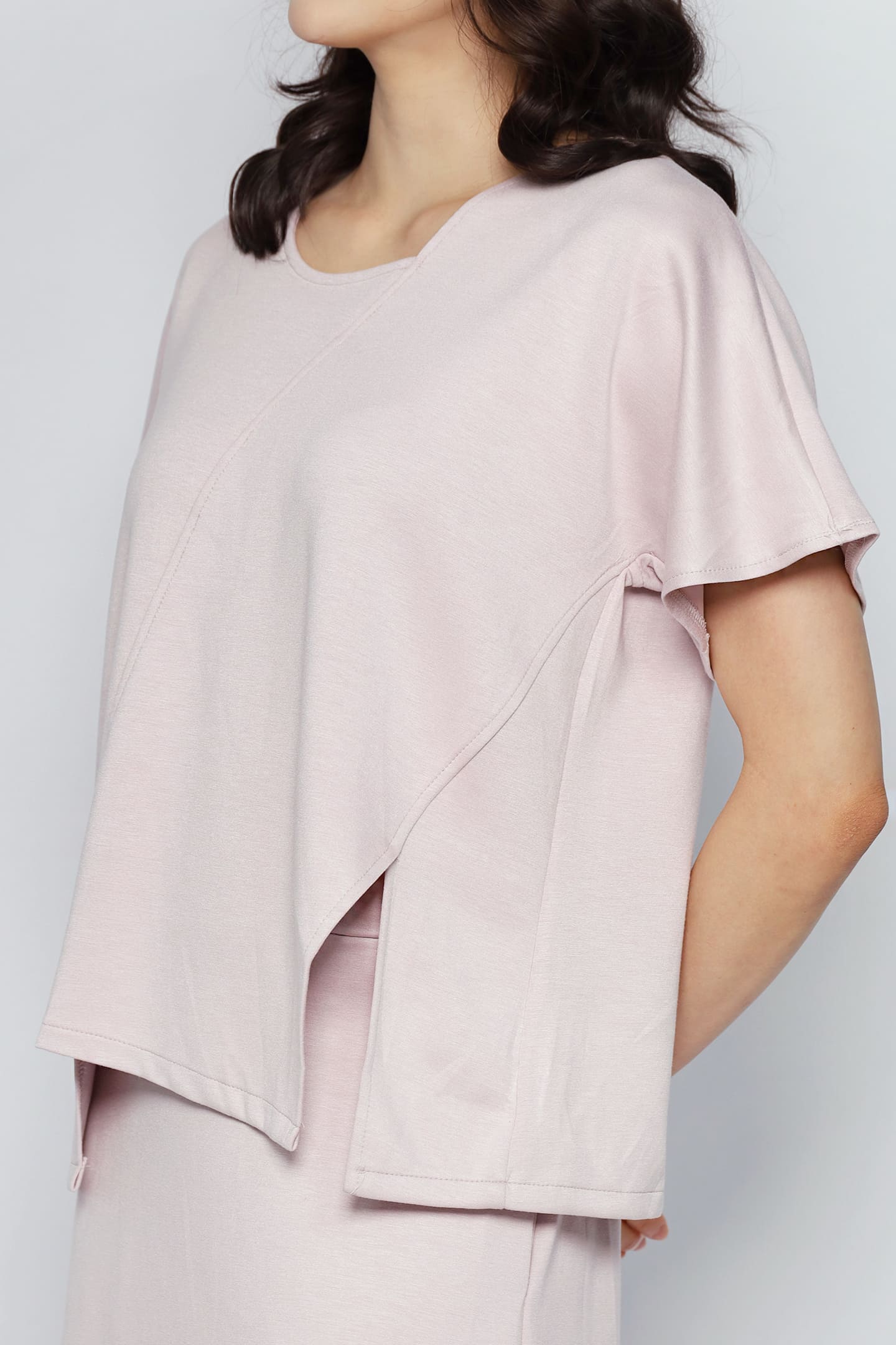 JOY - Date Me 2 in 1 Top and Skirt Set in Pink