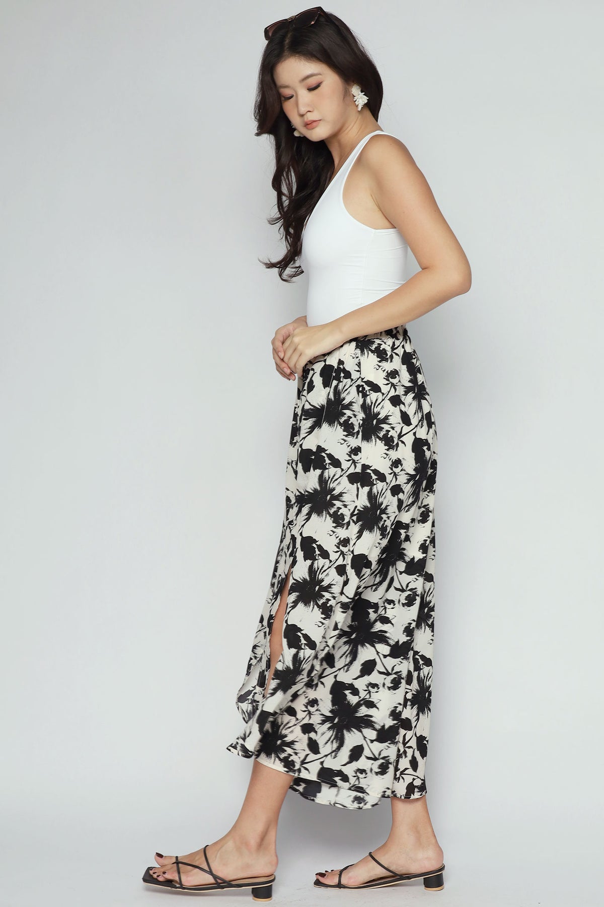 Destiny Flare Pants in Moonlit Bloom