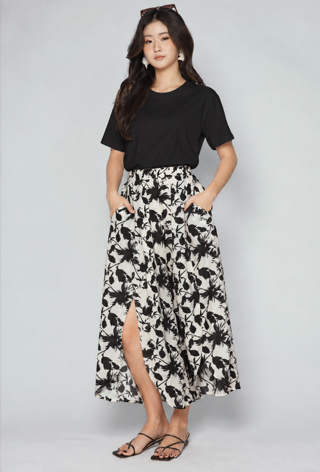 Destiny Flare Pants in Moonlit Bloom