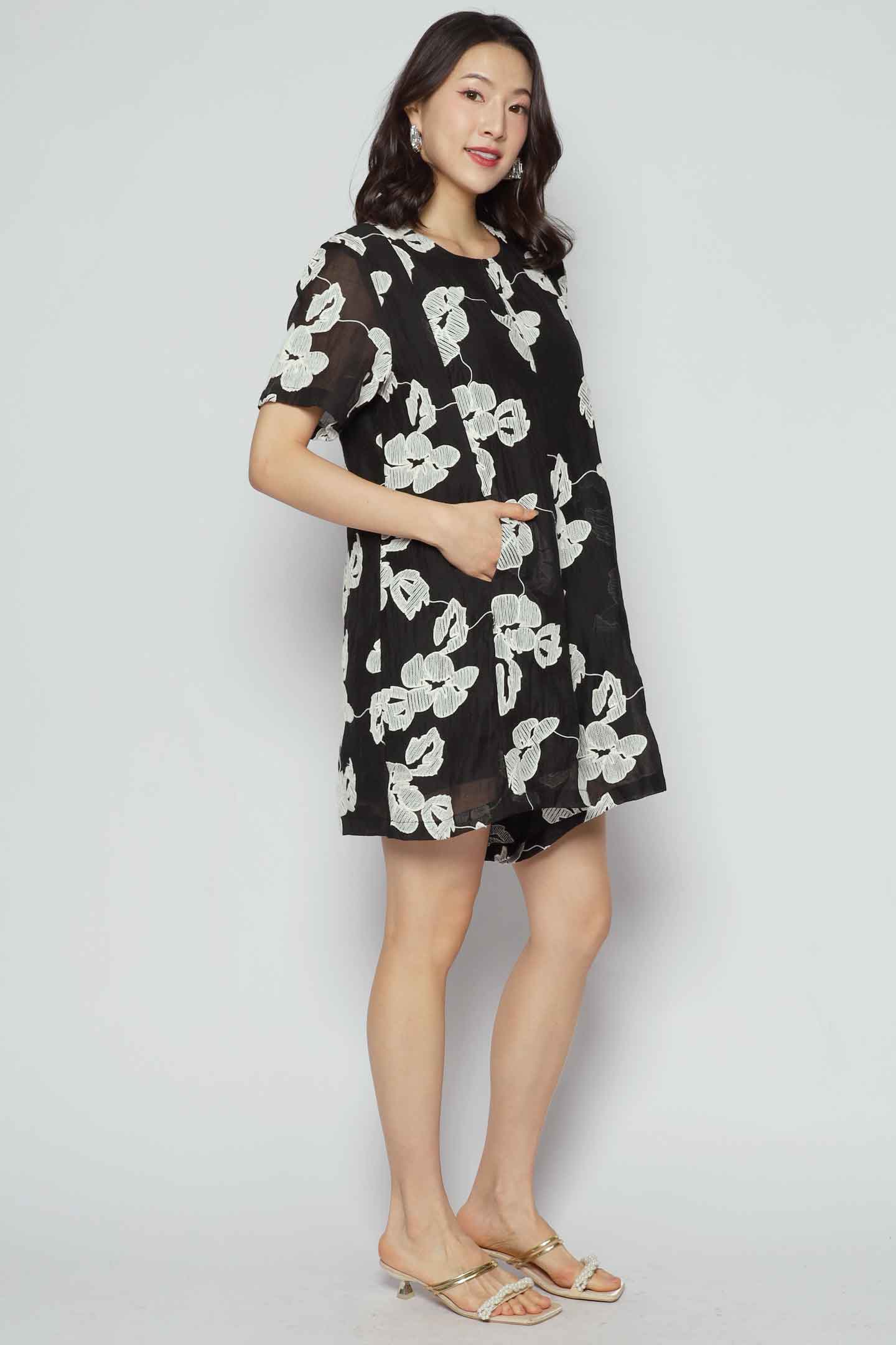 Dion Playsuit in Moon Petal