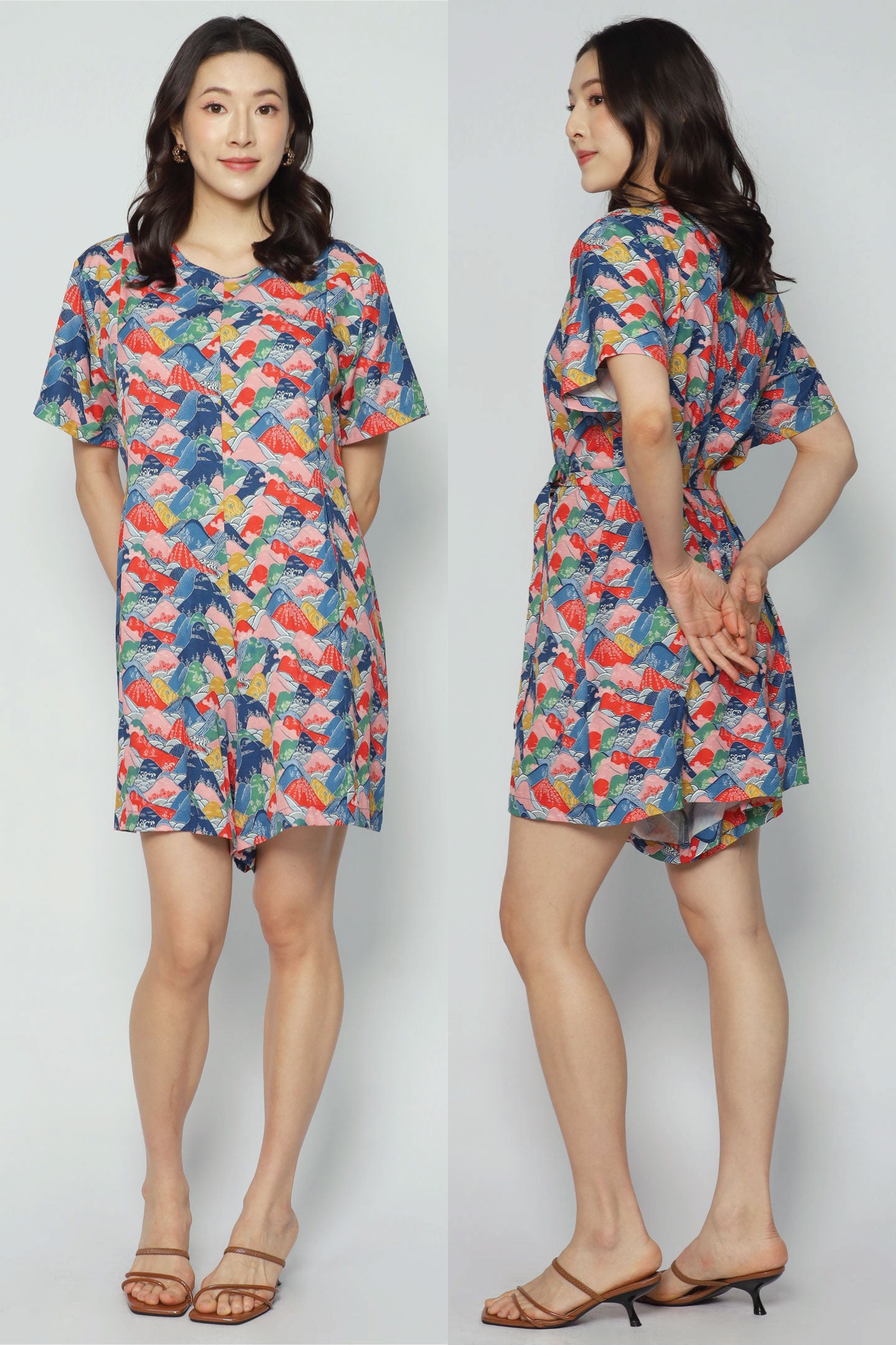 Dion Playsuit in Vibrant Fuji