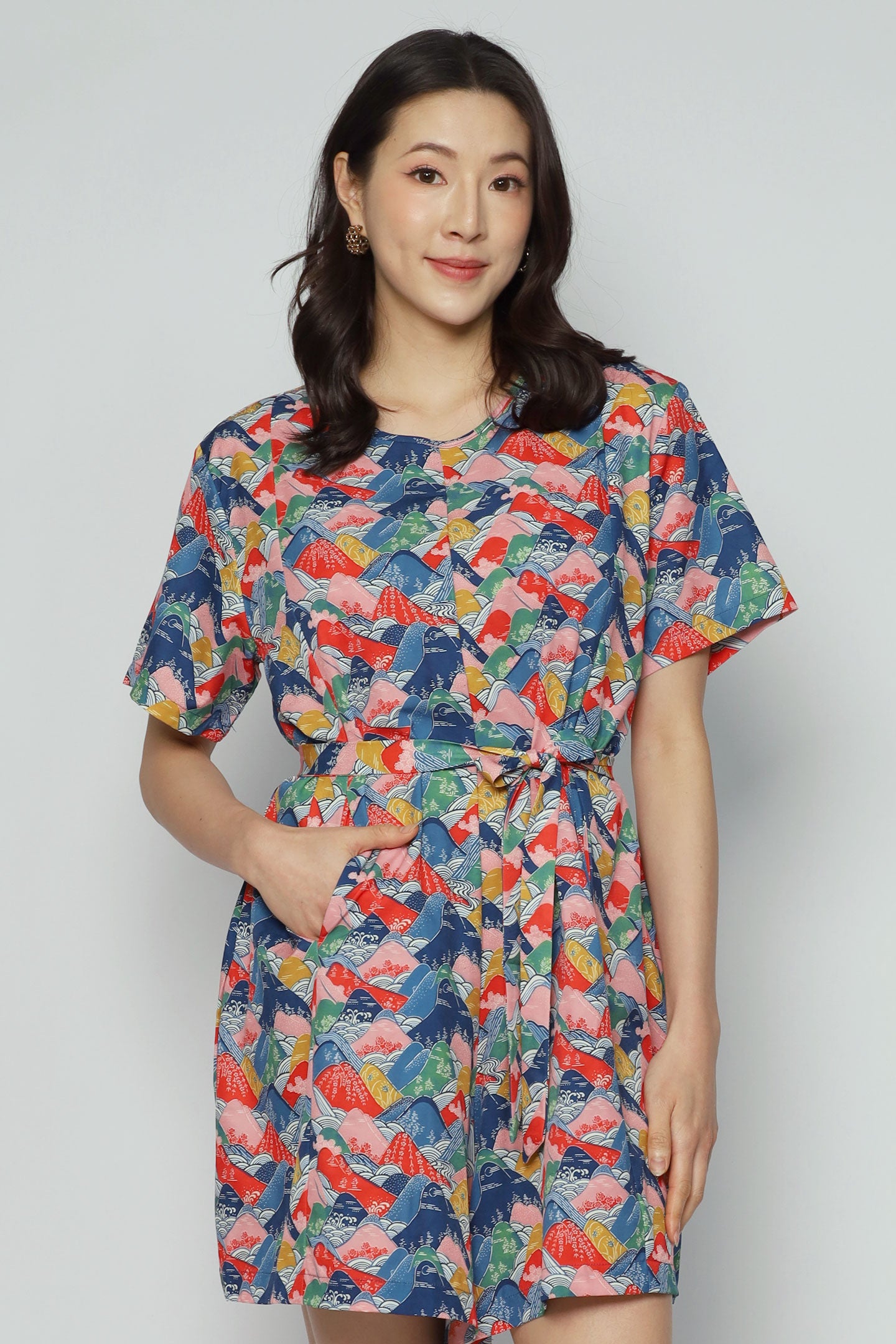 Dion Playsuit in Vibrant Fuji