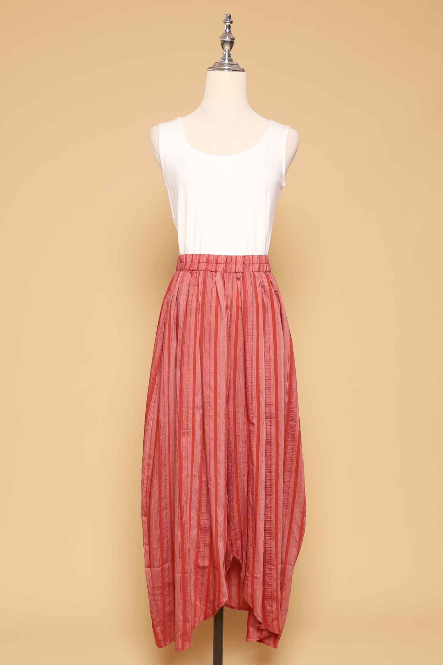 PO - Dippy Culottes in Orange Stripes