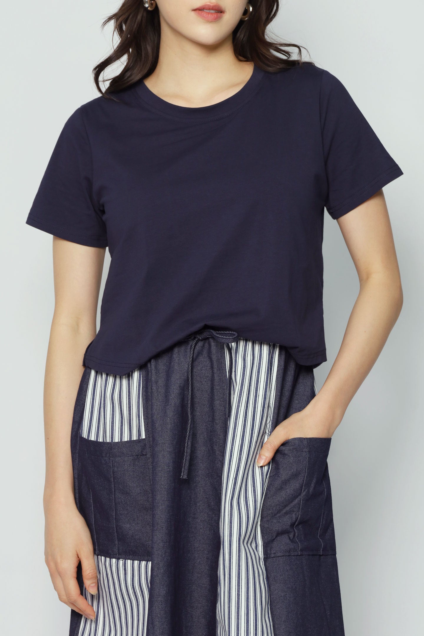Diyonne Stripes Dress in Blue