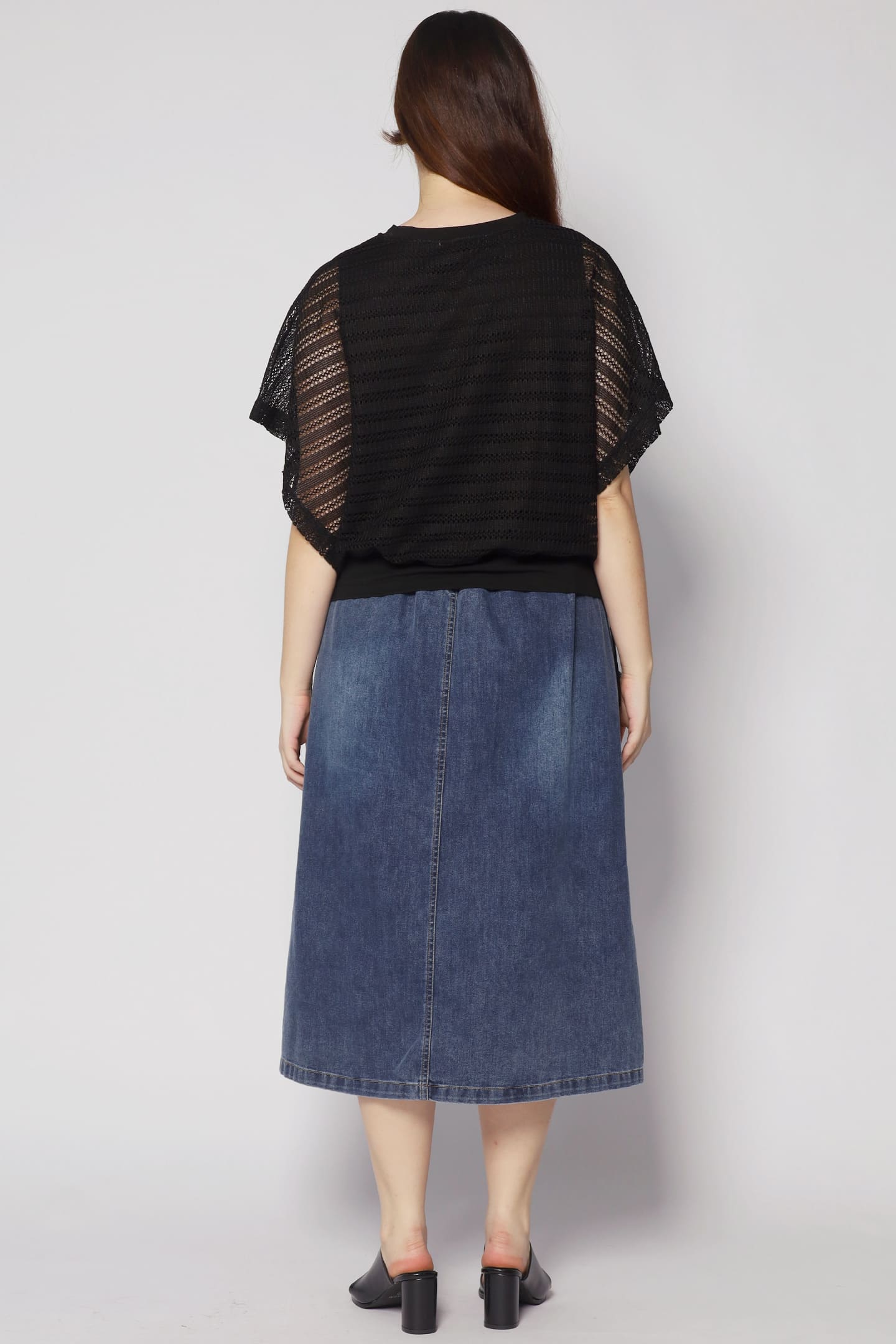Dom Netted Top in Black