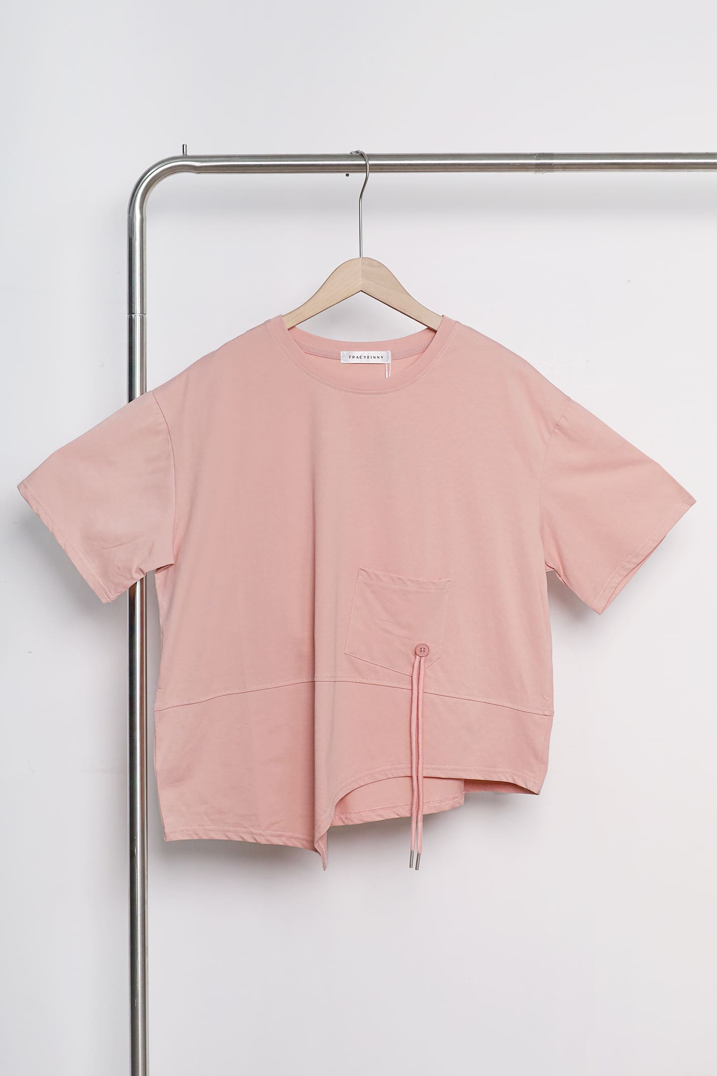 Easy by TE - Domie Pocket Top in Pink