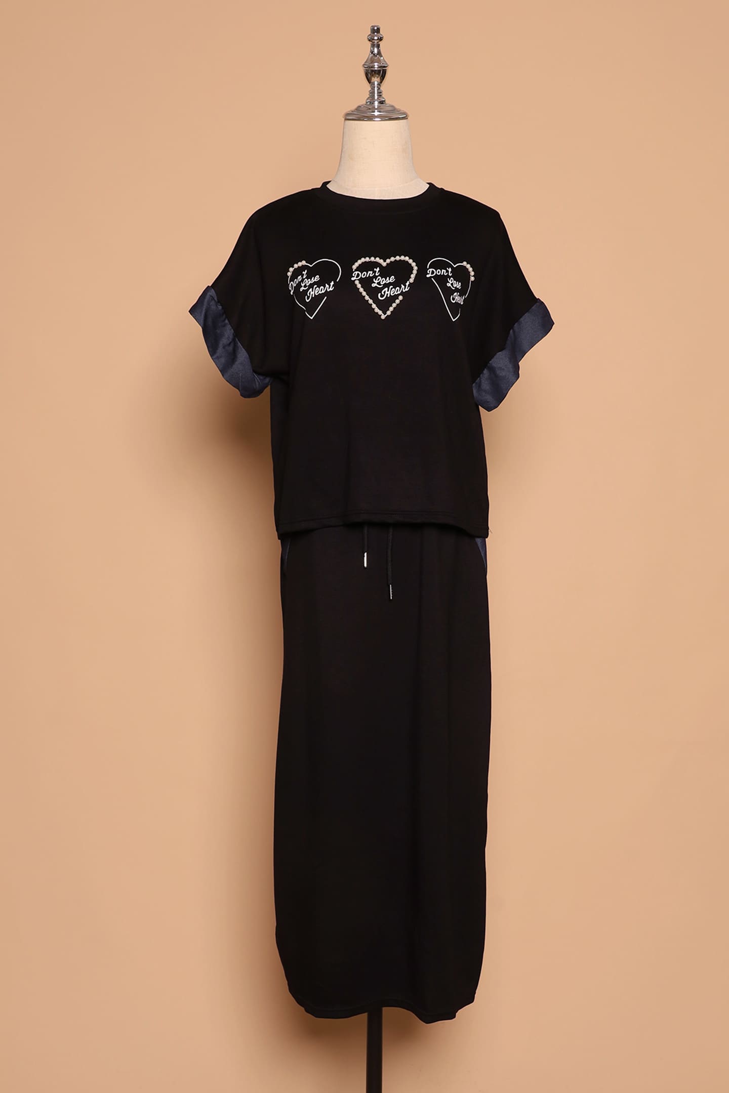 PO - Don't Lose Heart 2 in 1 Skirt Set