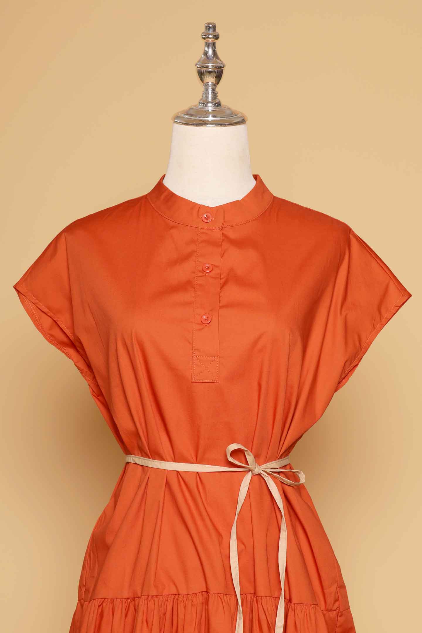PO - Donya Colourblock Dress in Orange