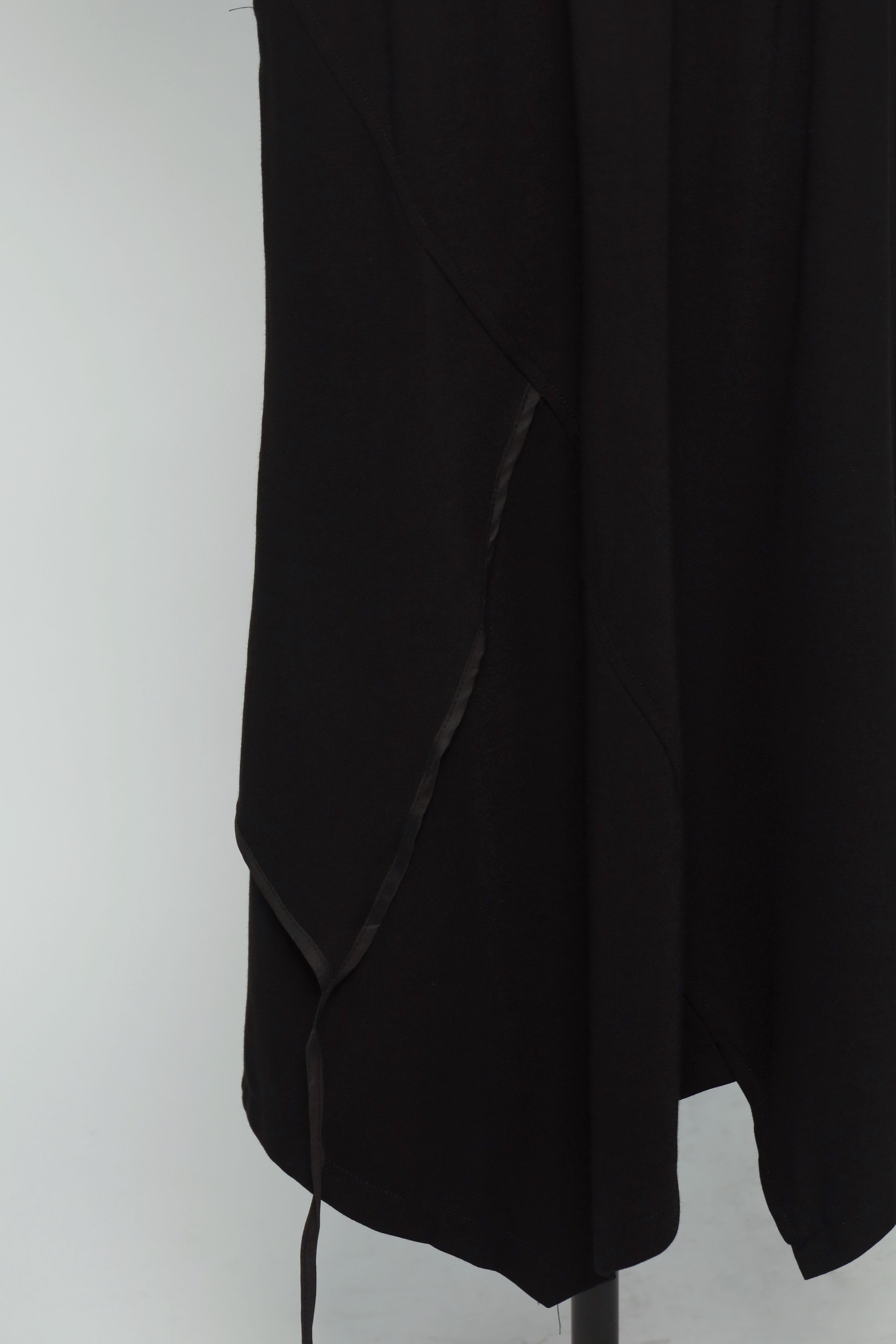 PO - Doodoo Asymmetrical Skirt in Black