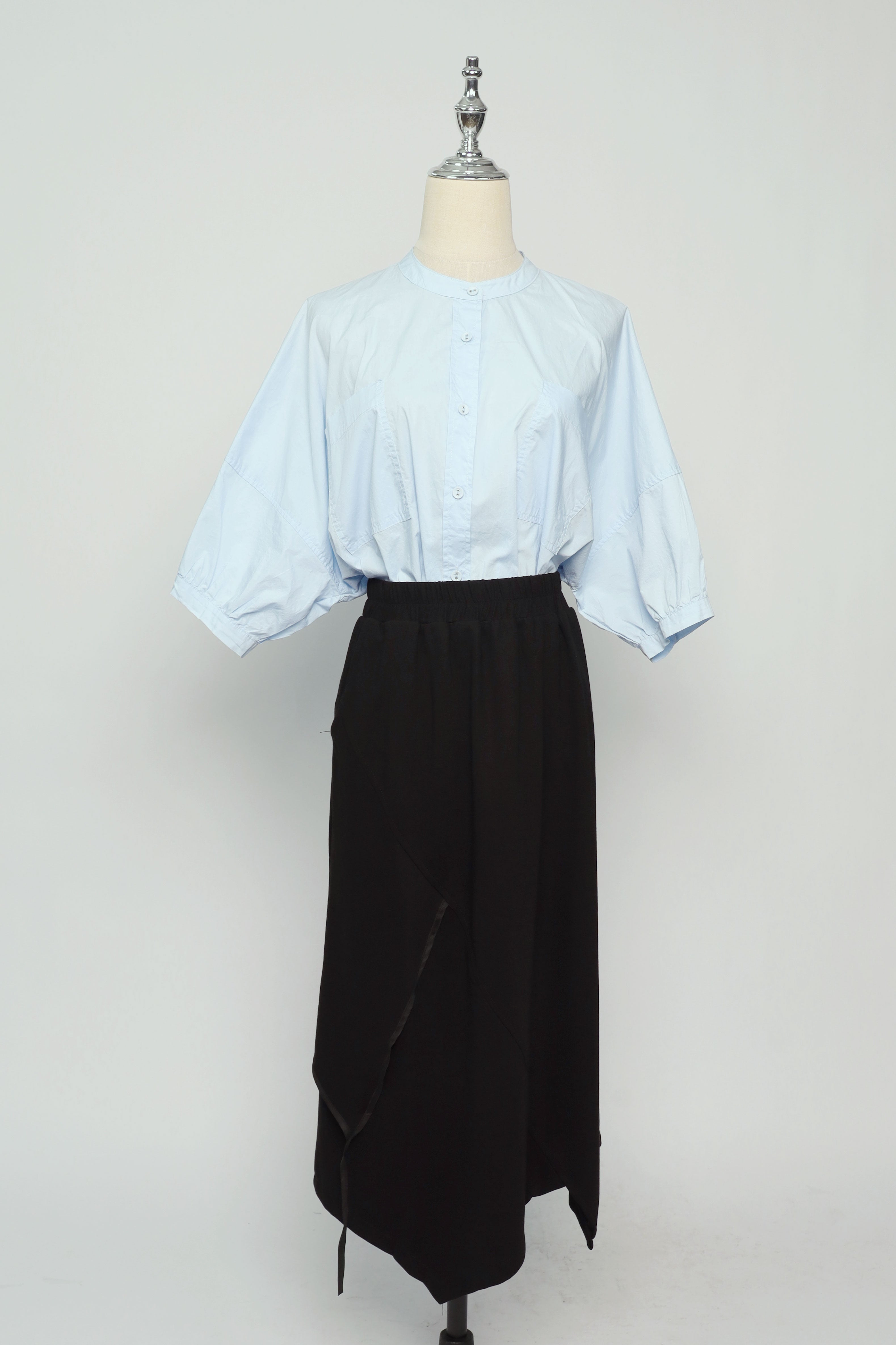 PO - Doodoo Asymmetrical Skirt in Black