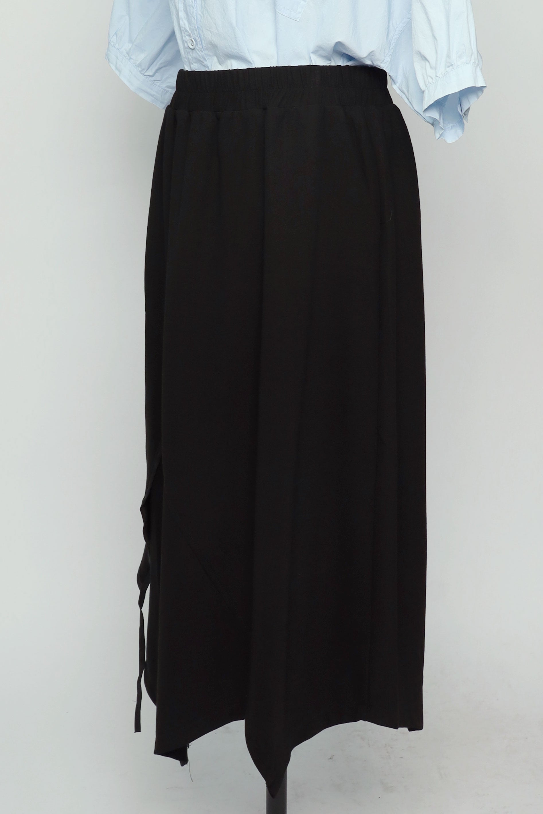 PO - Doodoo Asymmetrical Skirt in Black