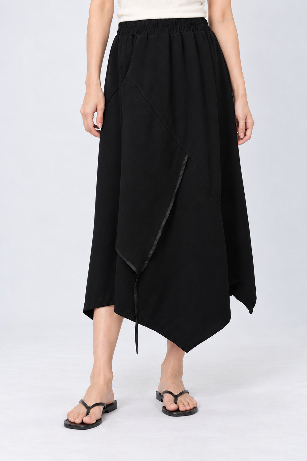 Doodoo Asymmetrical Skirt in Black