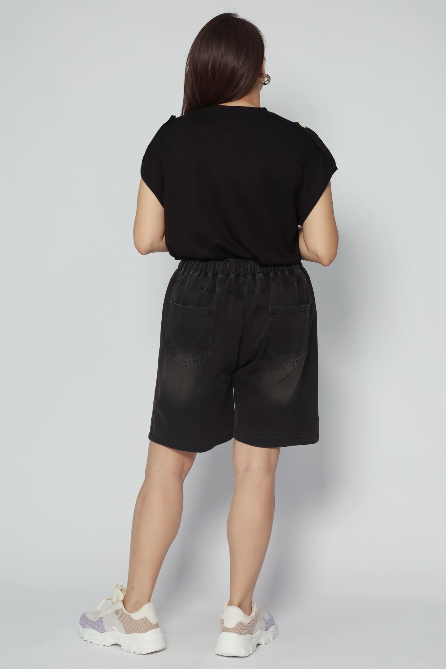 Dottie Shorts in Black Denim