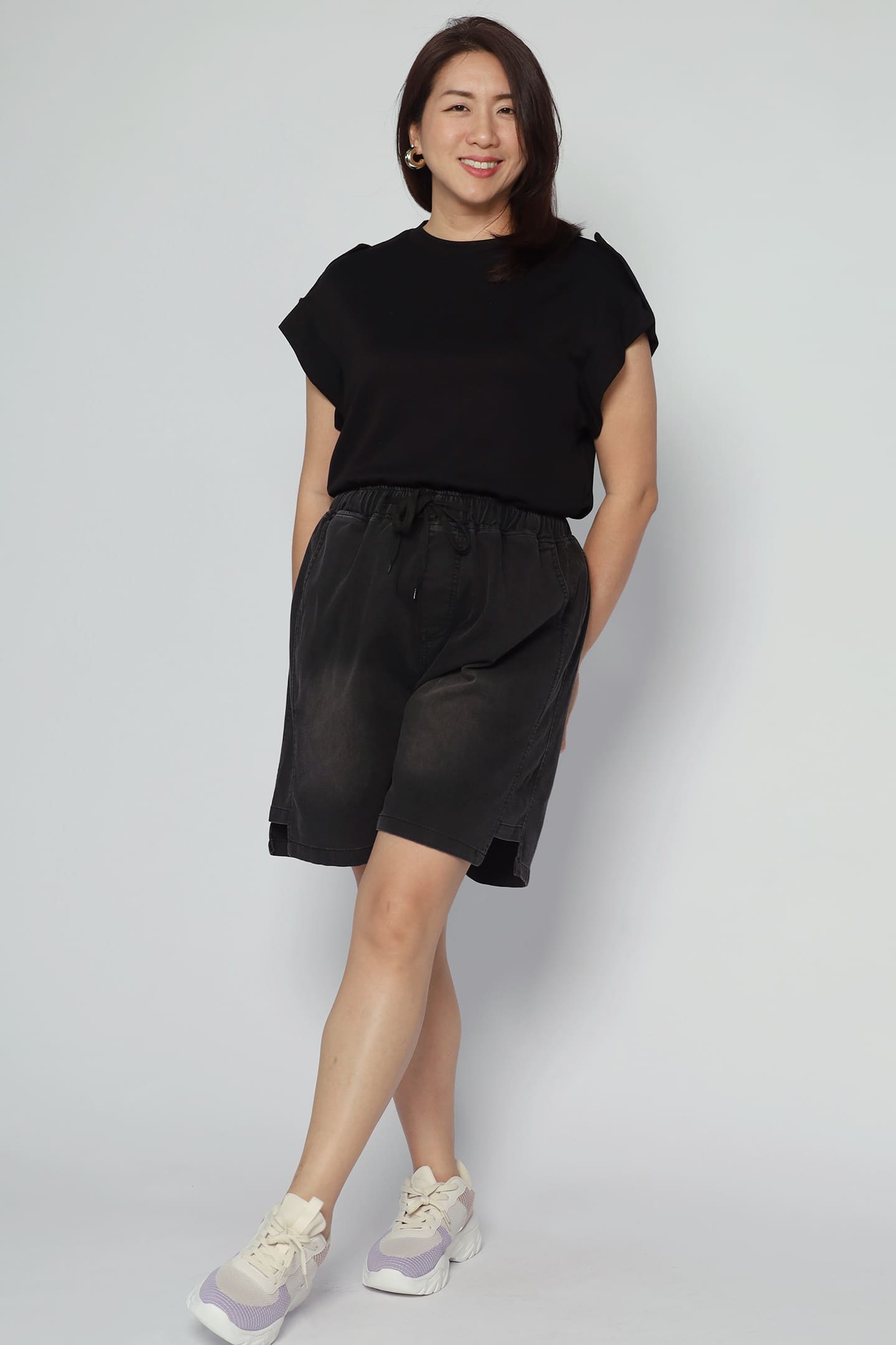 Dottie Shorts in Black Denim