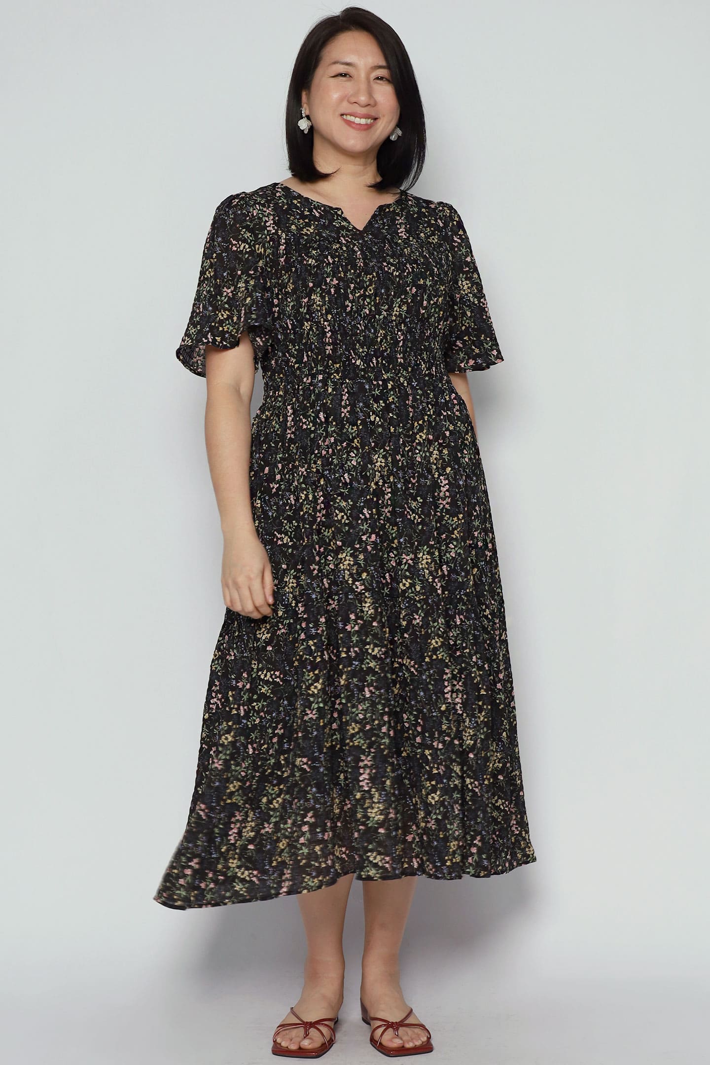 Dovina Dress in Daisy Veil