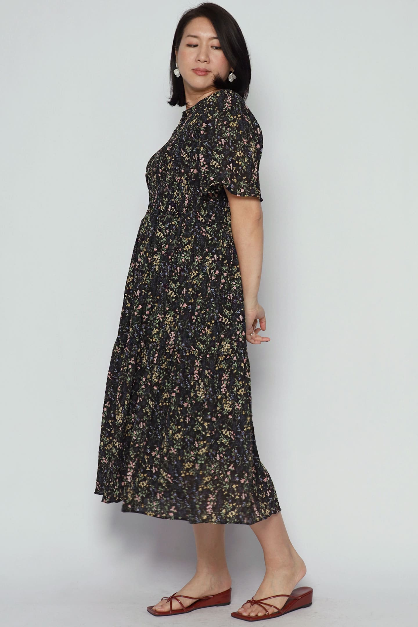 Dovina Dress in Daisy Veil