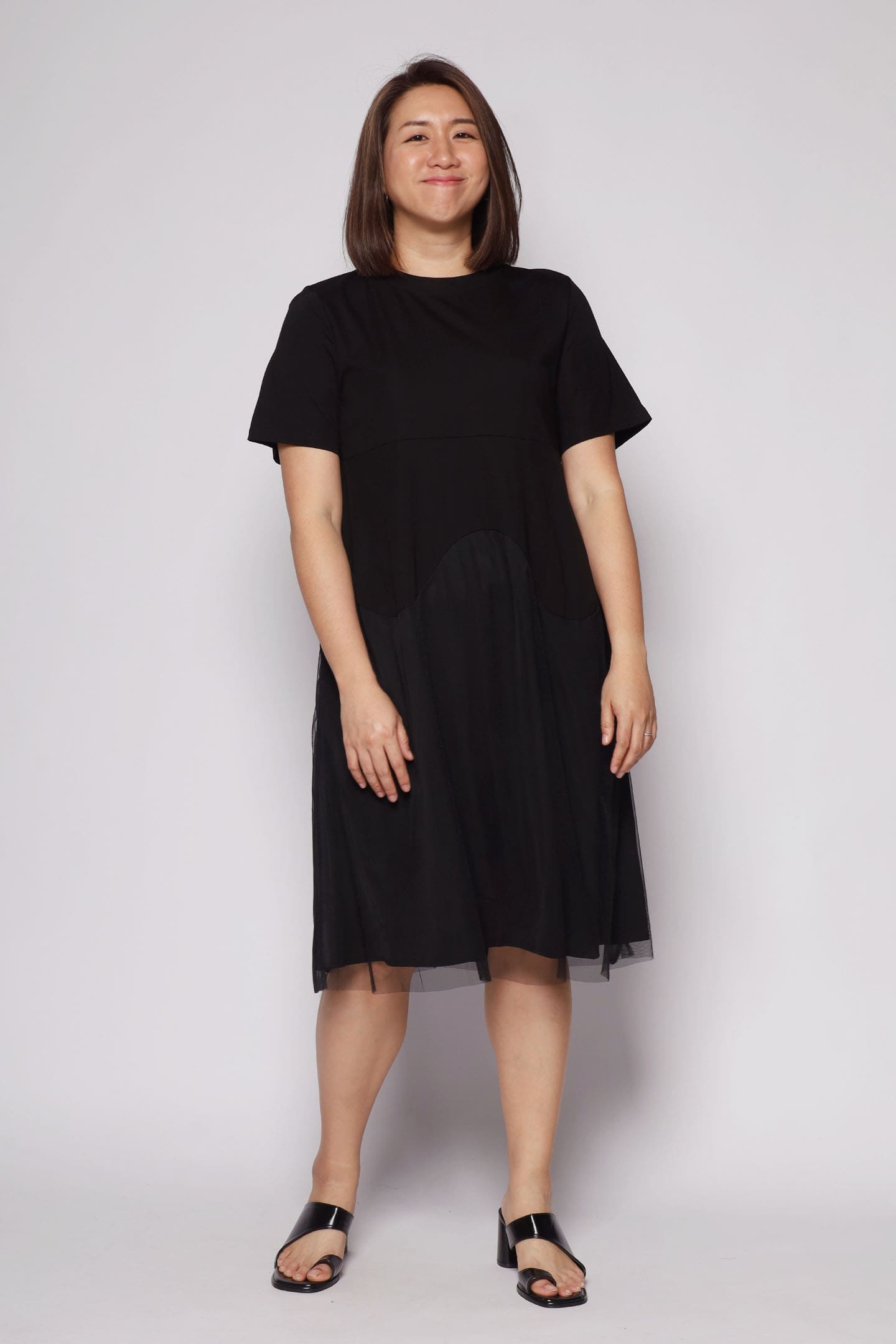 Dozo Mesh Dress in Black